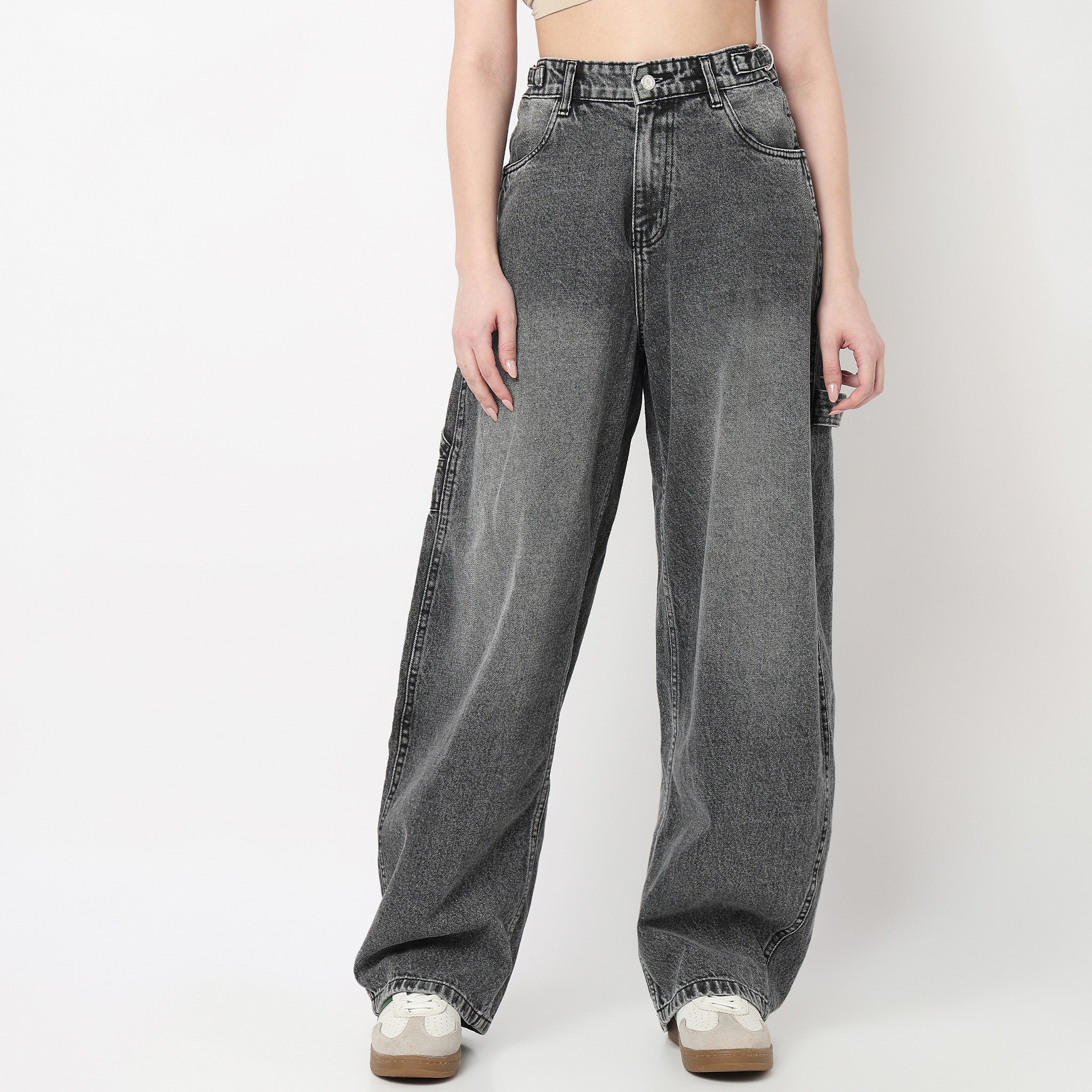 Low waist Barrel Fit Street Look Jeans - Image 2