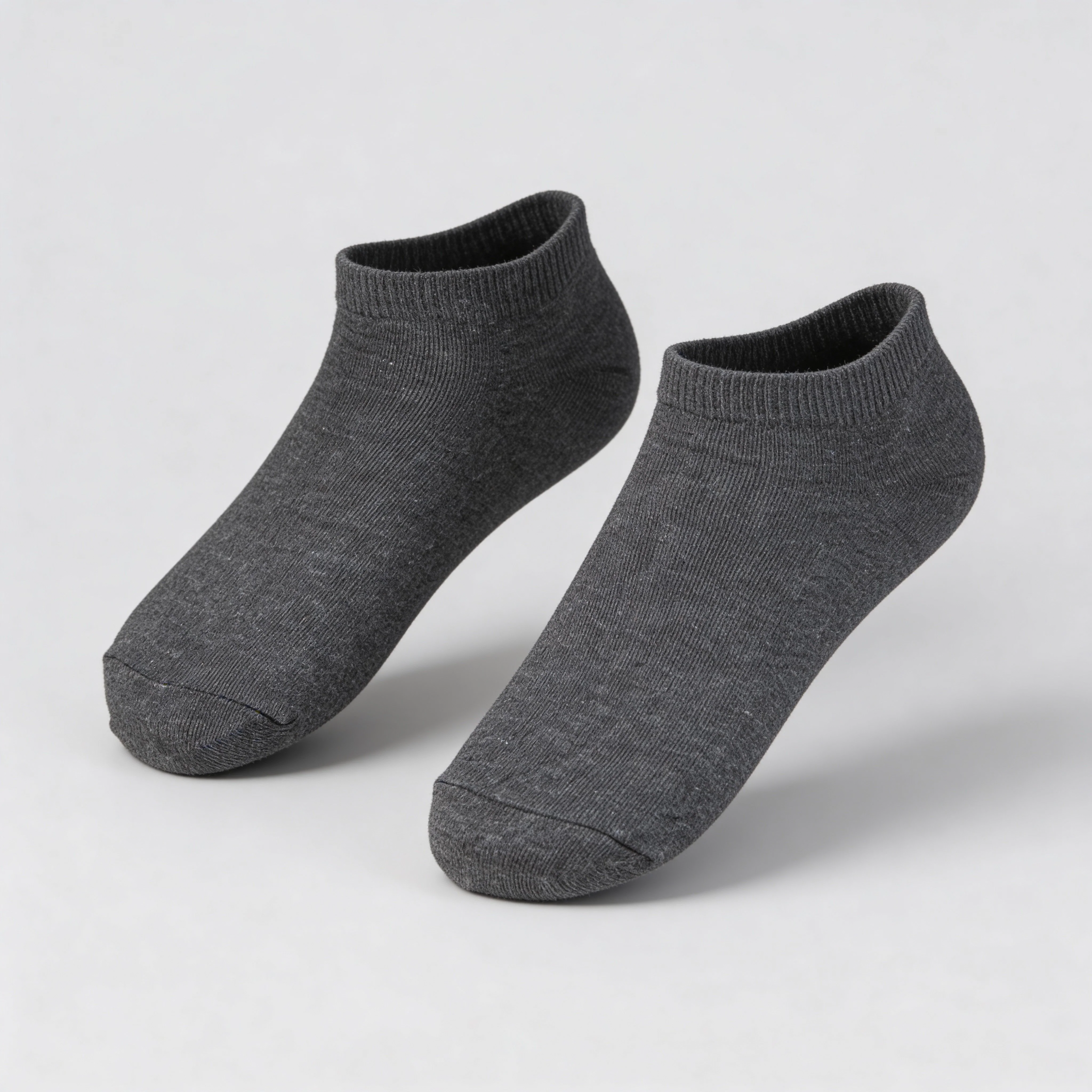 Men Ankle Length Solid Knitted Socks - Pack of 3 - Image 2