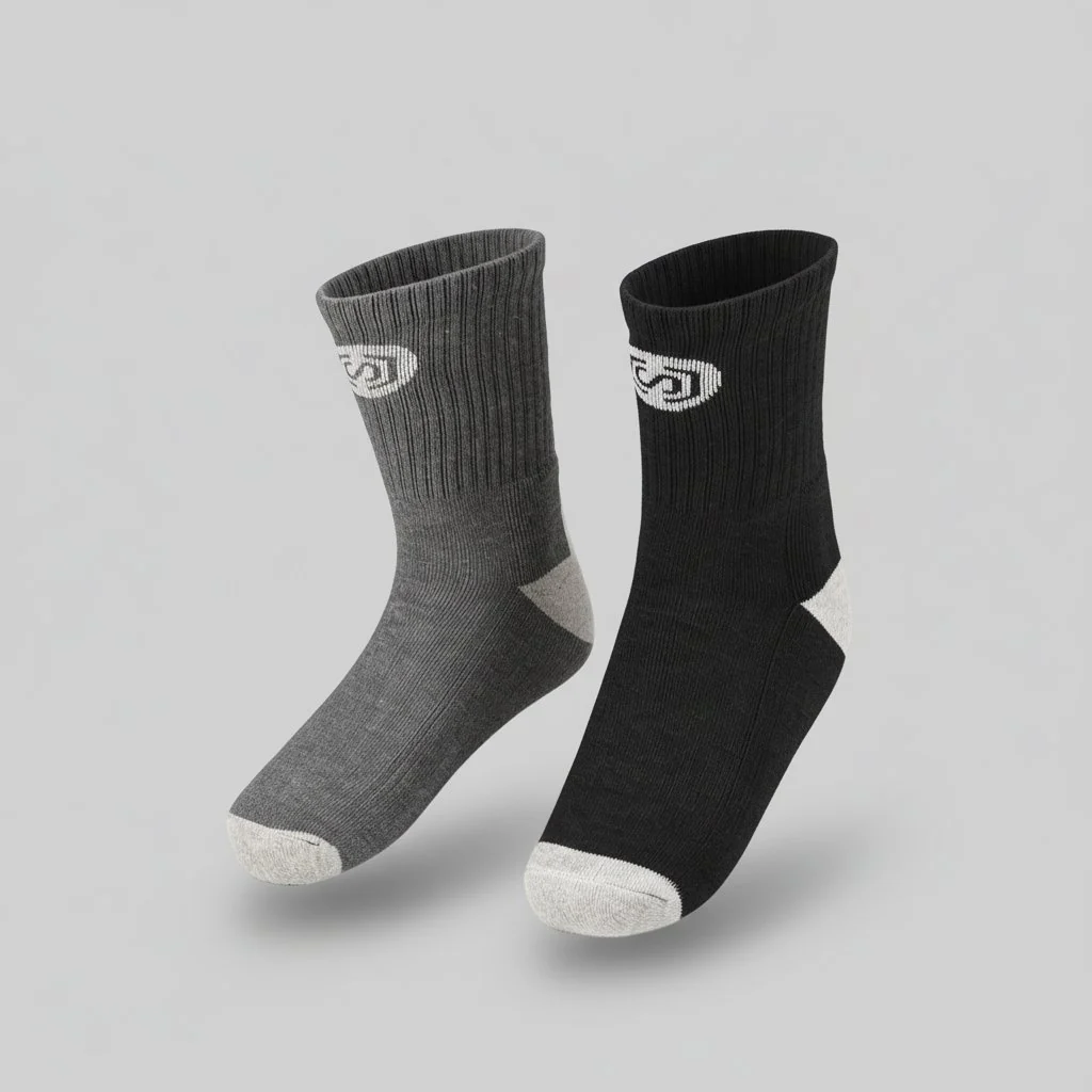 Men Cotton Crew Socks - Pack of 2