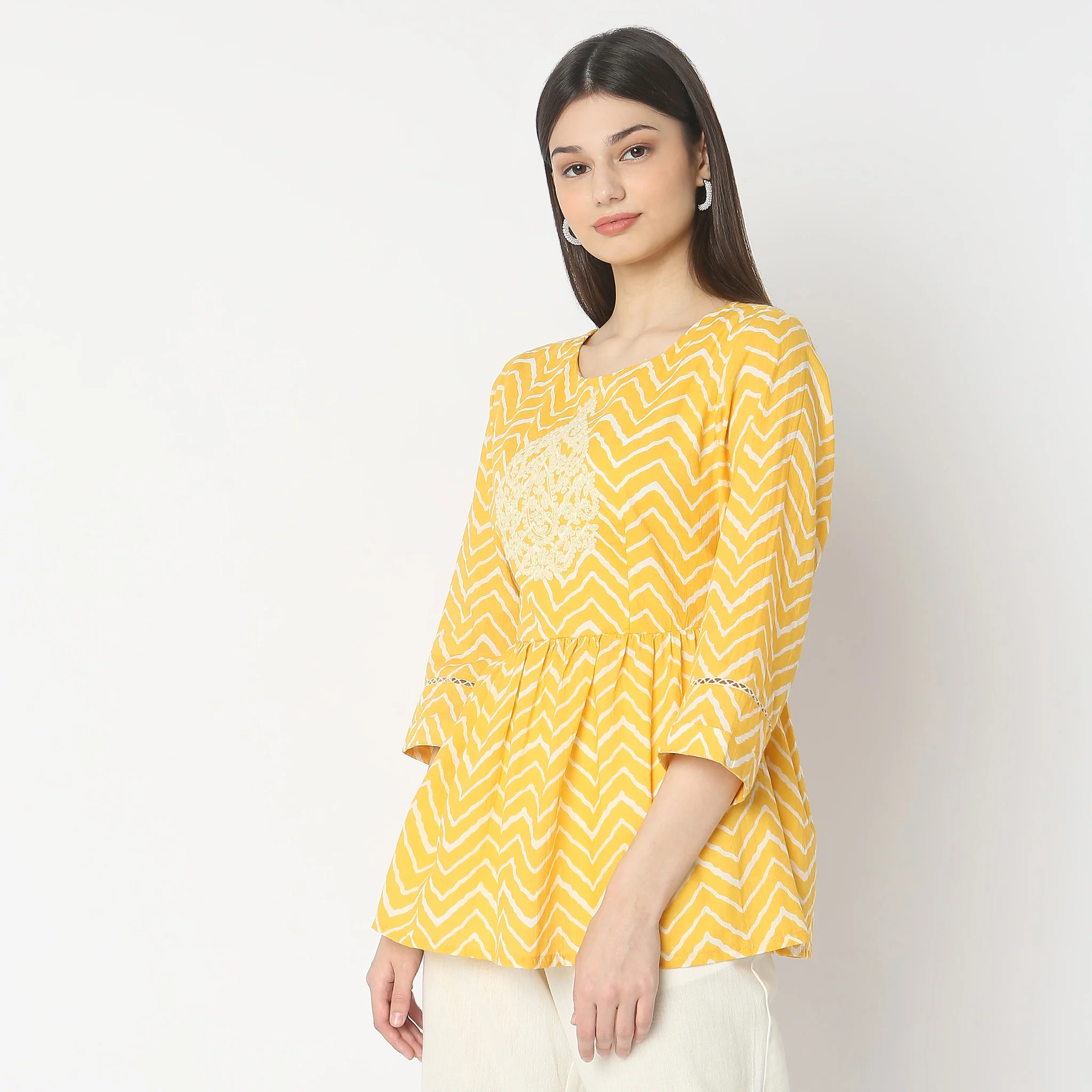 Mid Flare Embroidered Top - Image 5