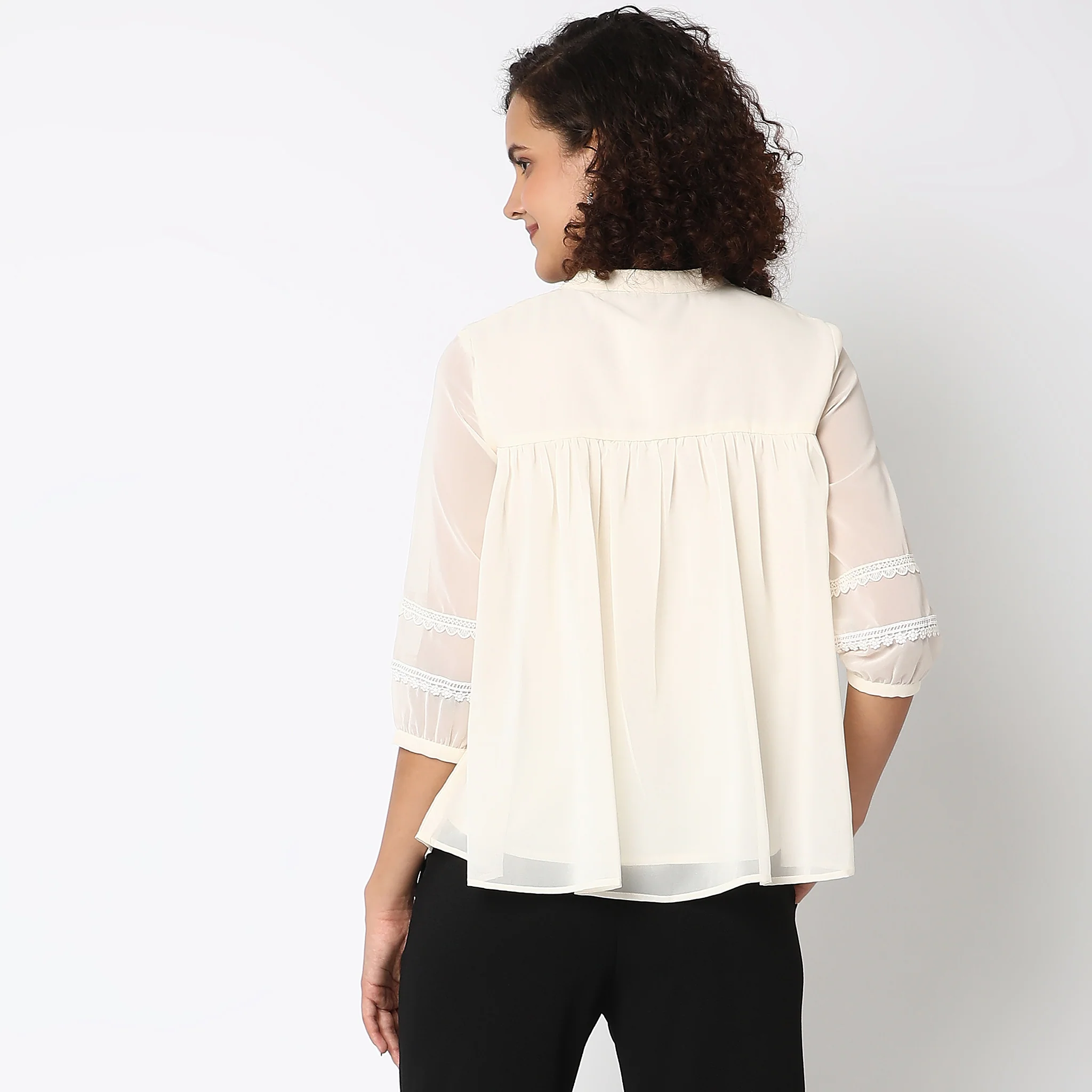 Mid Flare Printed Top - Image 3