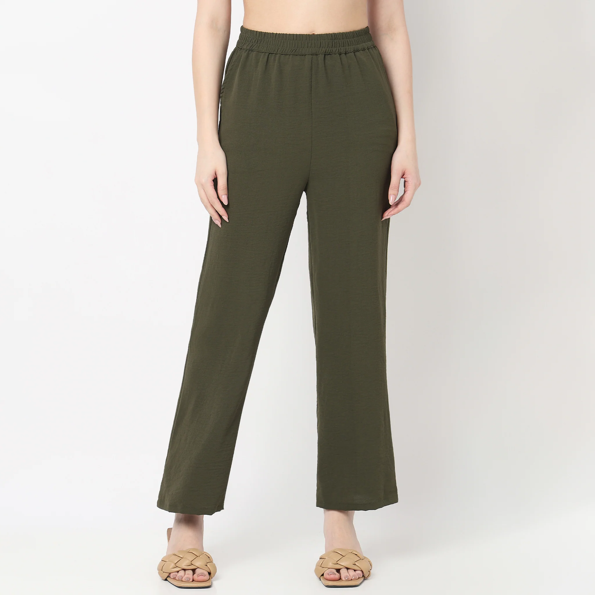 Mid Rise Ankle Length Palazzo - Image 2