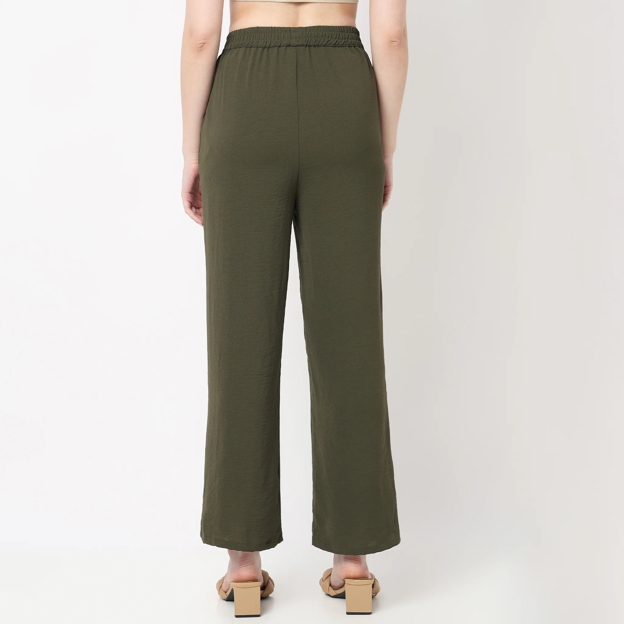 Mid Rise Ankle Length Palazzo - Image 3