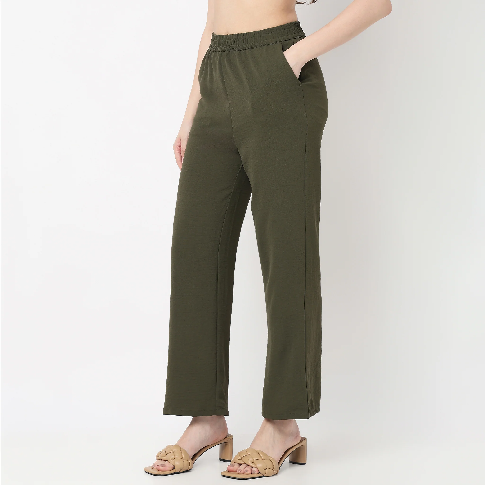 Mid Rise Ankle Length Palazzo - Image 5