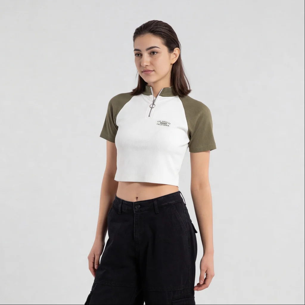 Mock Turtle Neck Slim Fit T-Shirt - Image 10