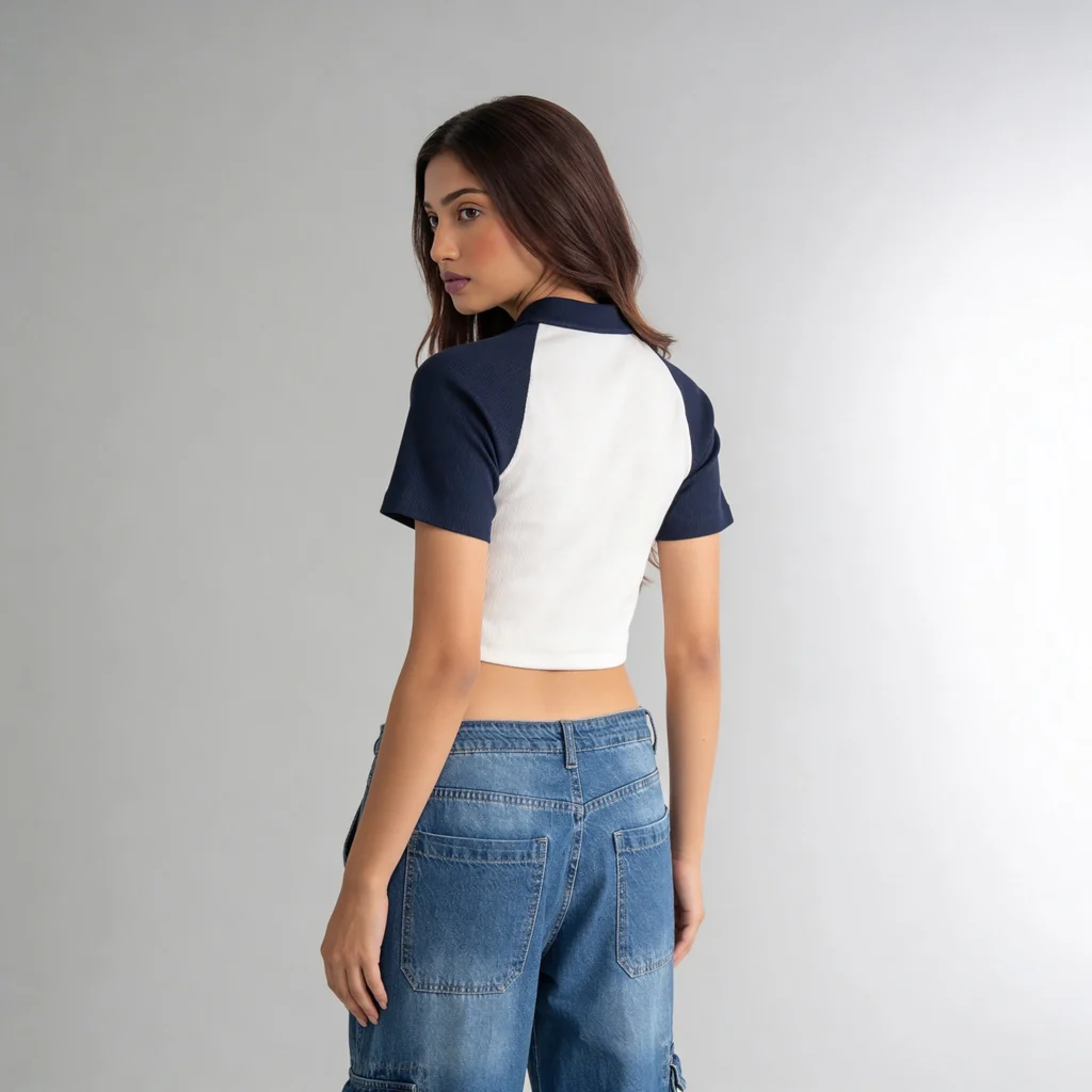Mock Turtle Neck Slim Fit T-Shirt - Image 3