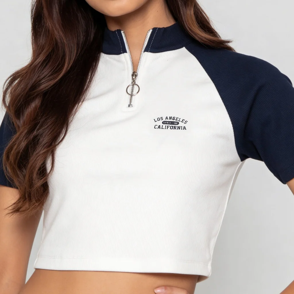 Mock Turtle Neck Slim Fit T-Shirt - Image 4