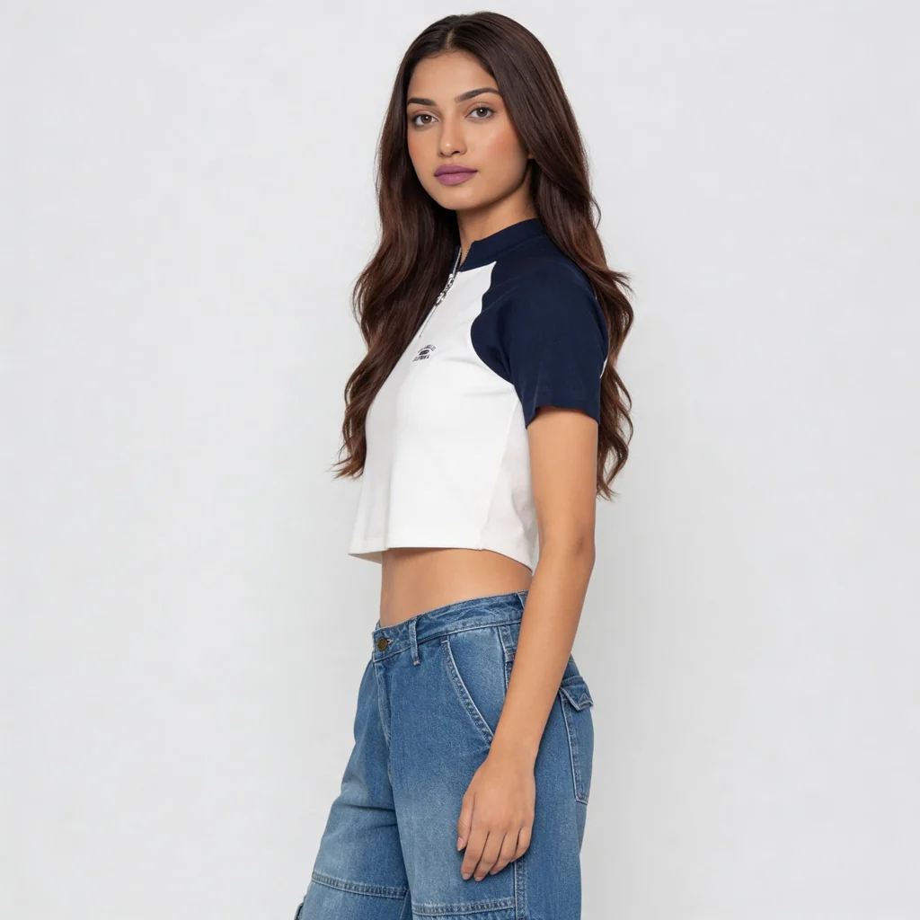 Mock Turtle Neck Slim Fit T-Shirt - Image 5