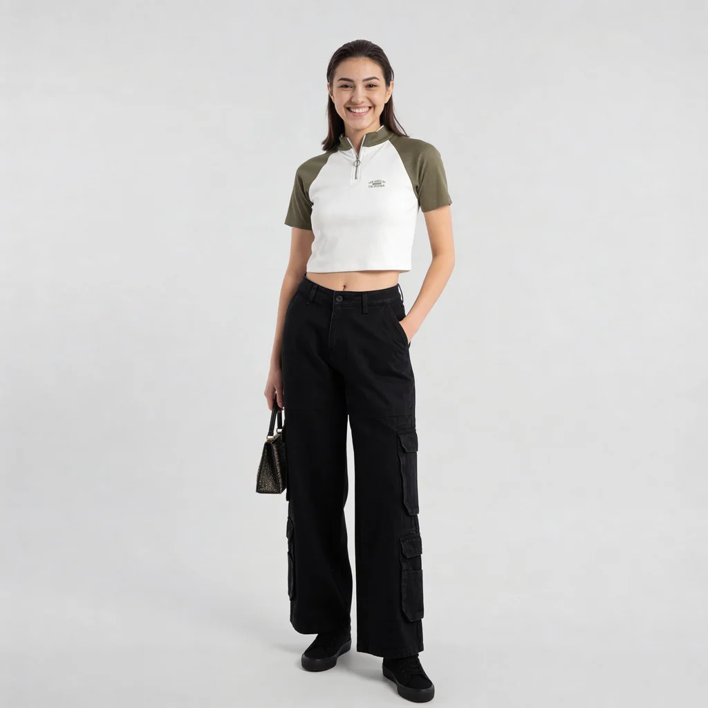 Mock Turtle Neck Slim Fit T-Shirt - Image 6