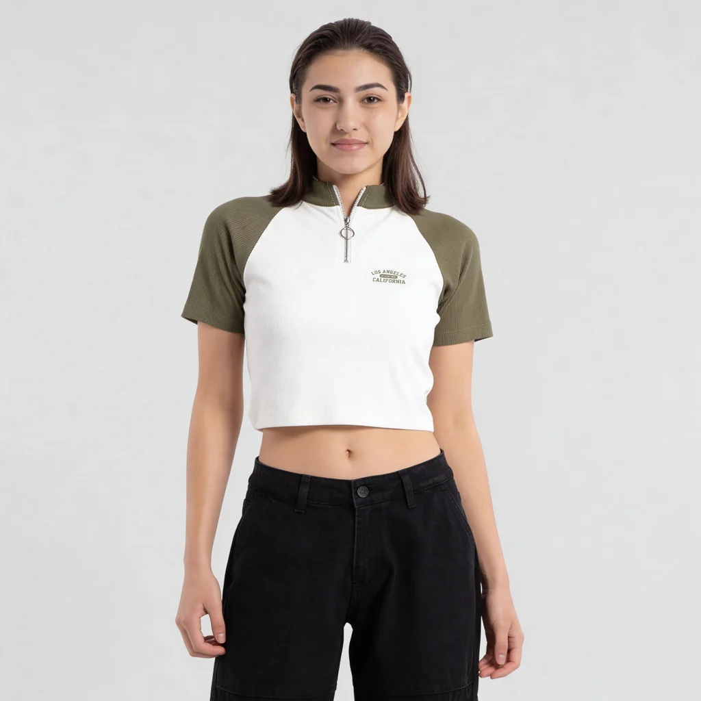 Mock Turtle Neck Slim Fit T-Shirt - Image 7