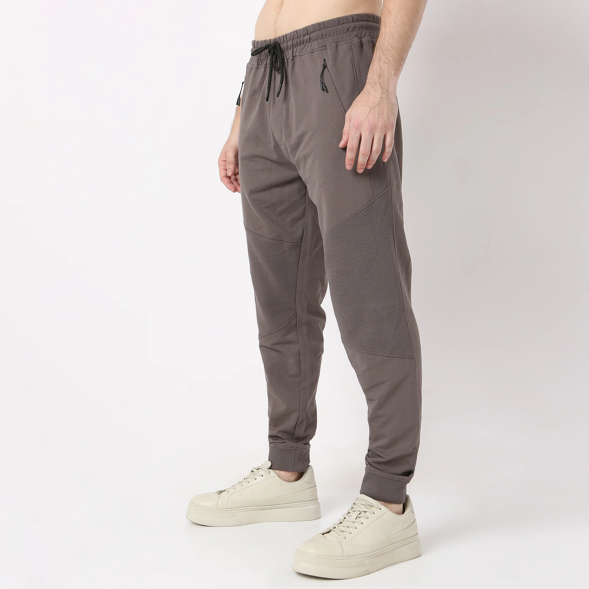 Moto Joggersᵉˣ Stretchable With Ribbed Panel - Image 15