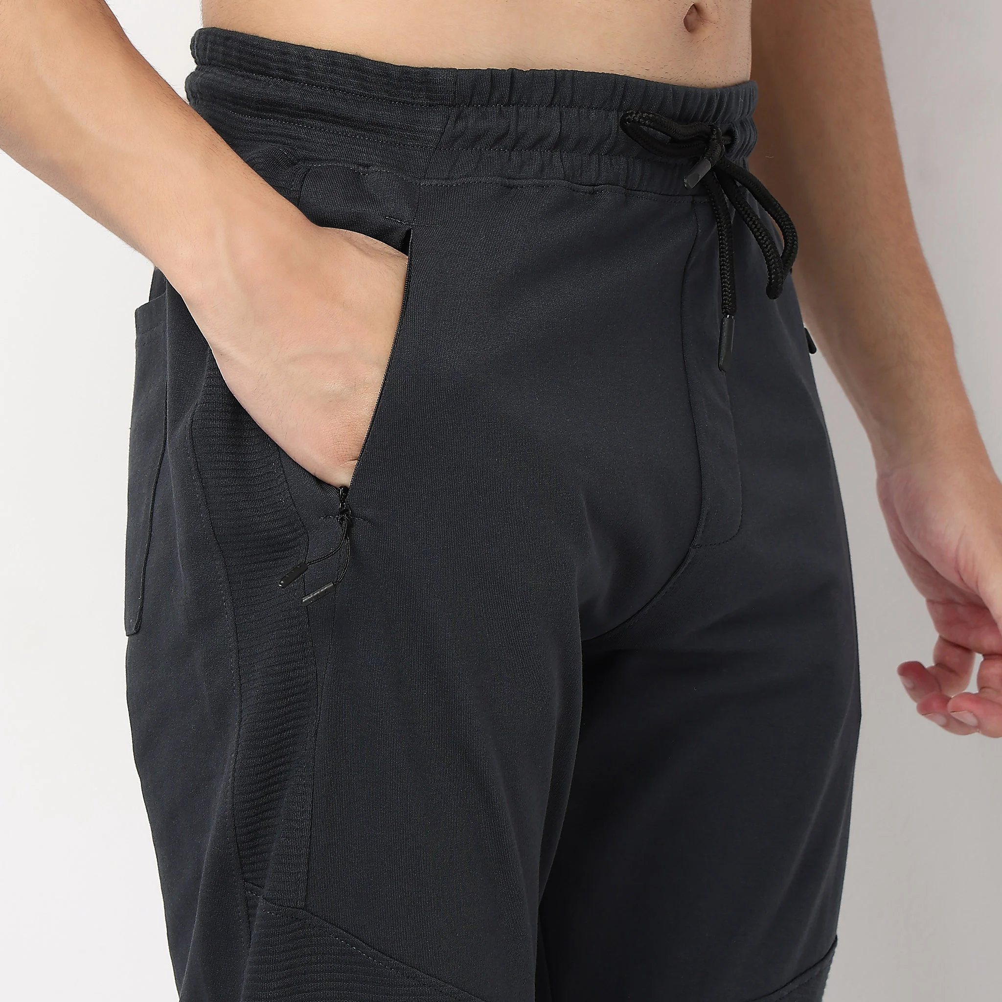 Moto Joggersᵉˣ Stretchable With Ribbed Panel - Image 19