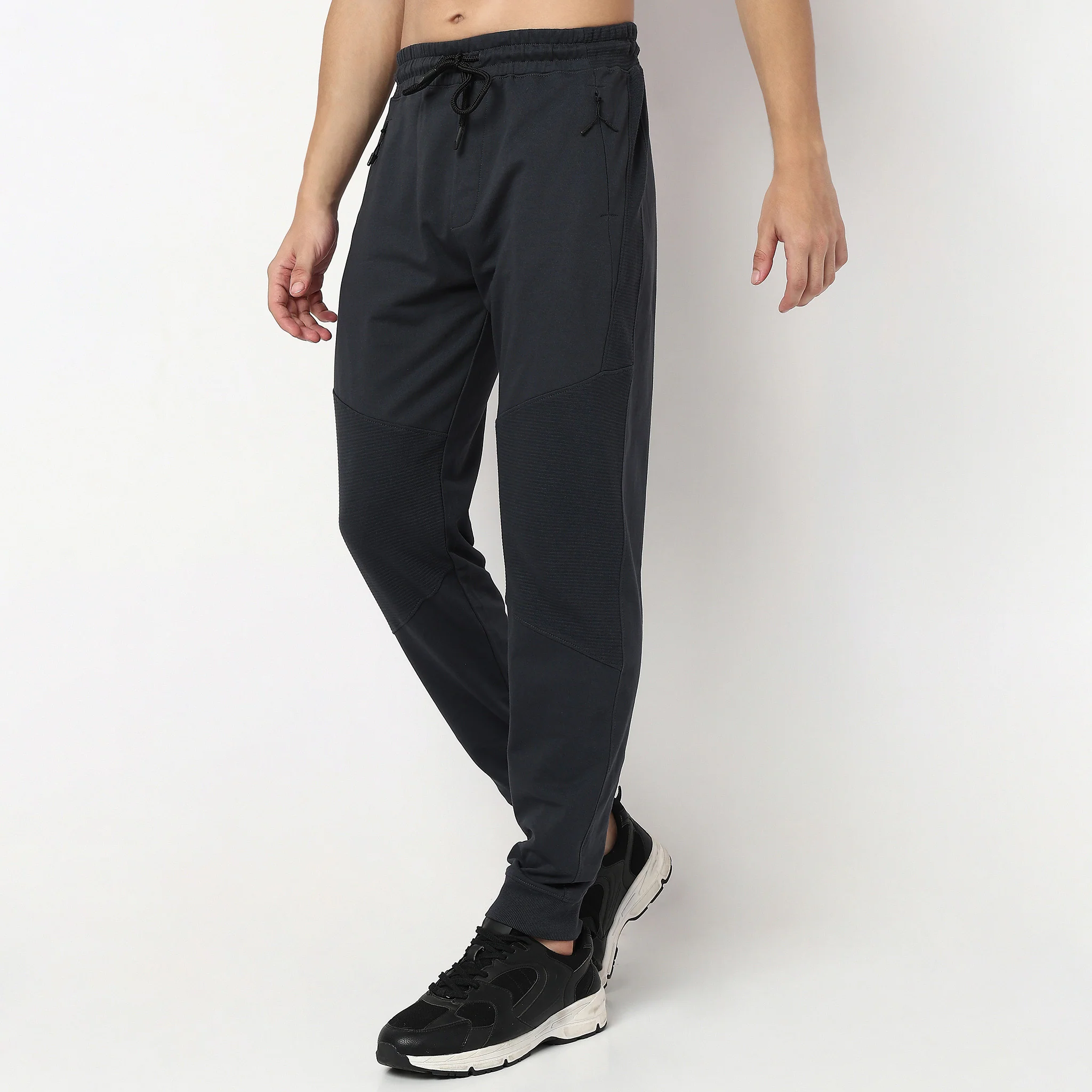 Moto Joggersᵉˣ Stretchable With Ribbed Panel - Image 20