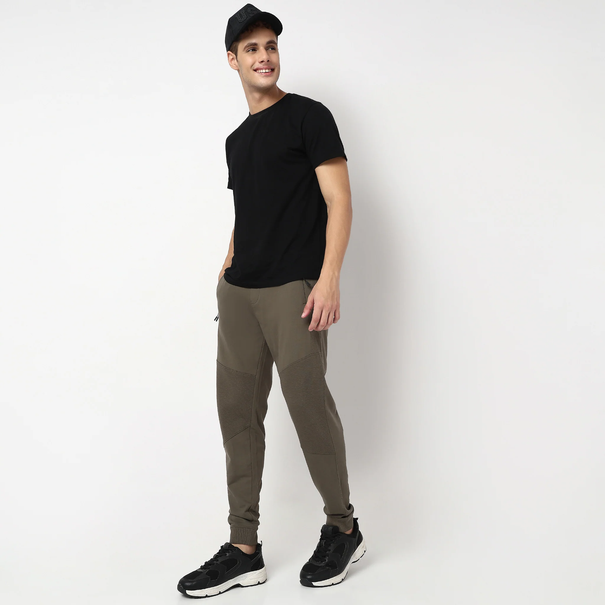 Moto Joggersᵉˣ Stretchable With Ribbed Panel - Image 21