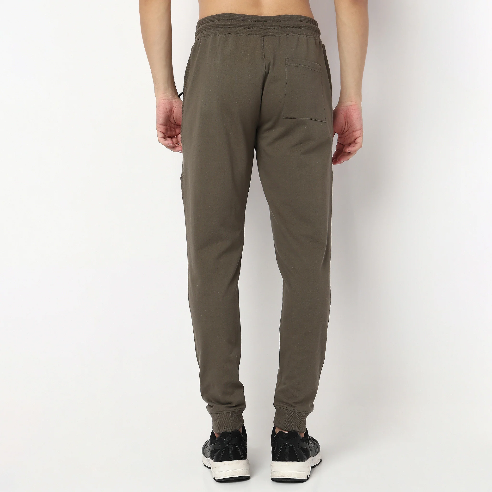 Moto Joggersᵉˣ Stretchable With Ribbed Panel - Image 23
