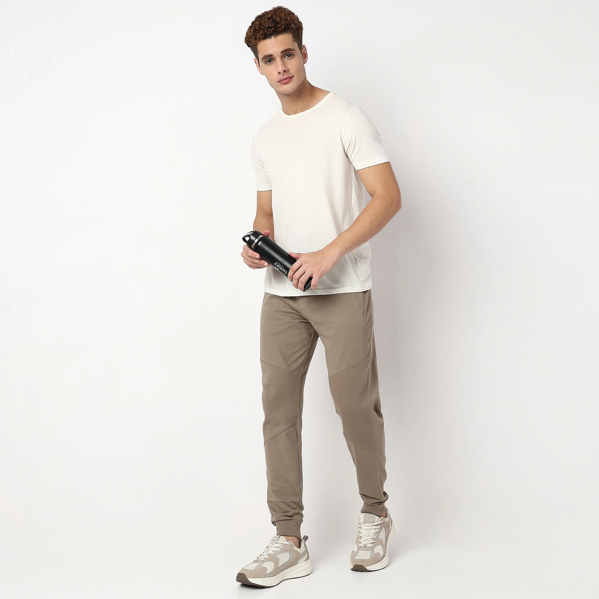 Moto Joggersᵉˣ Stretchable With Ribbed Panel - Image 26