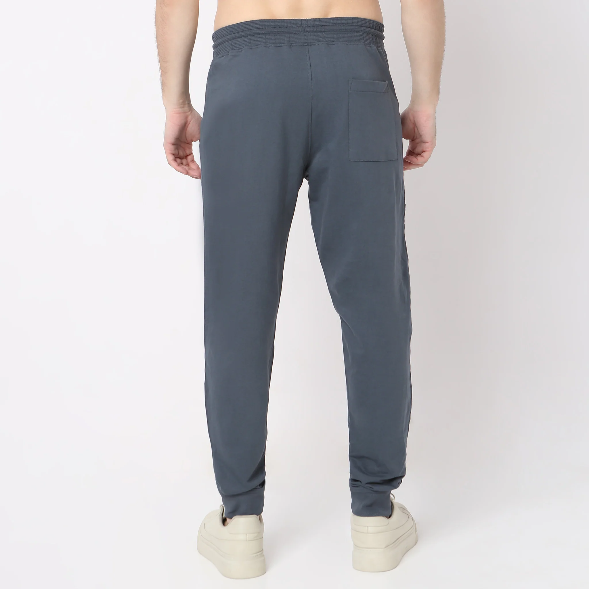 Moto Joggersᵉˣ Stretchable With Ribbed Panel - Image 3