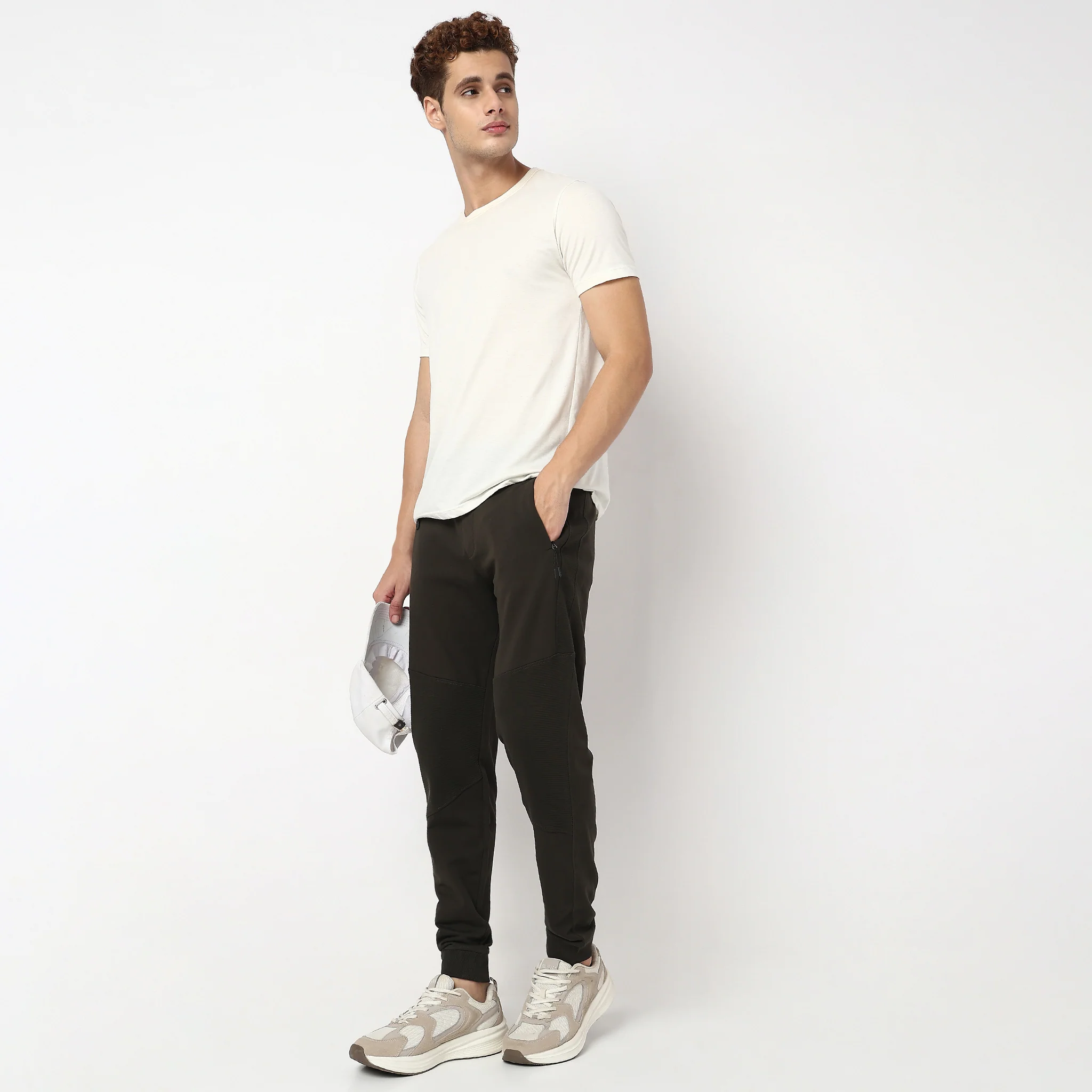 Moto Joggersᵉˣ Stretchable With Ribbed Panel - Image 31