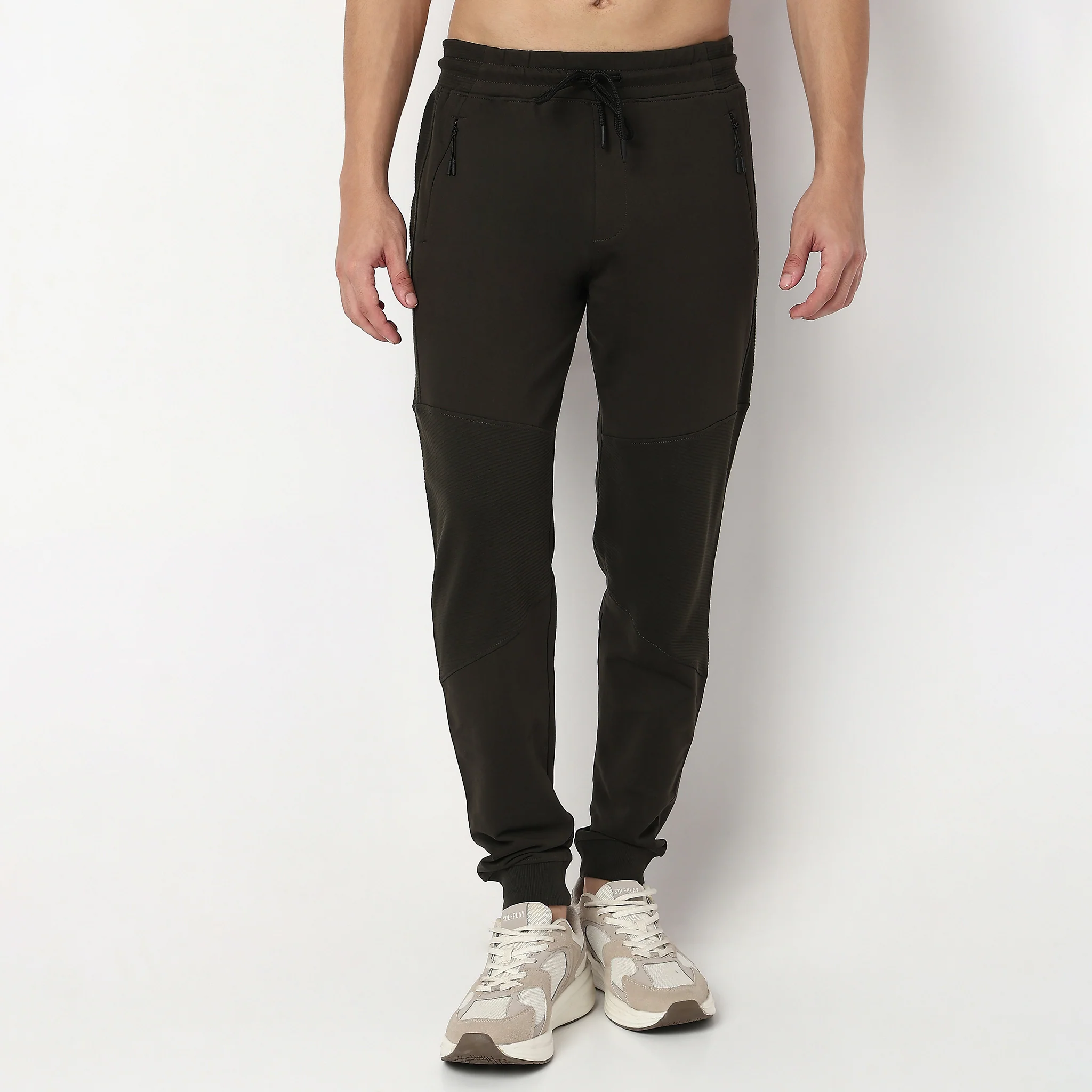 Moto Joggersᵉˣ Stretchable With Ribbed Panel - Image 32
