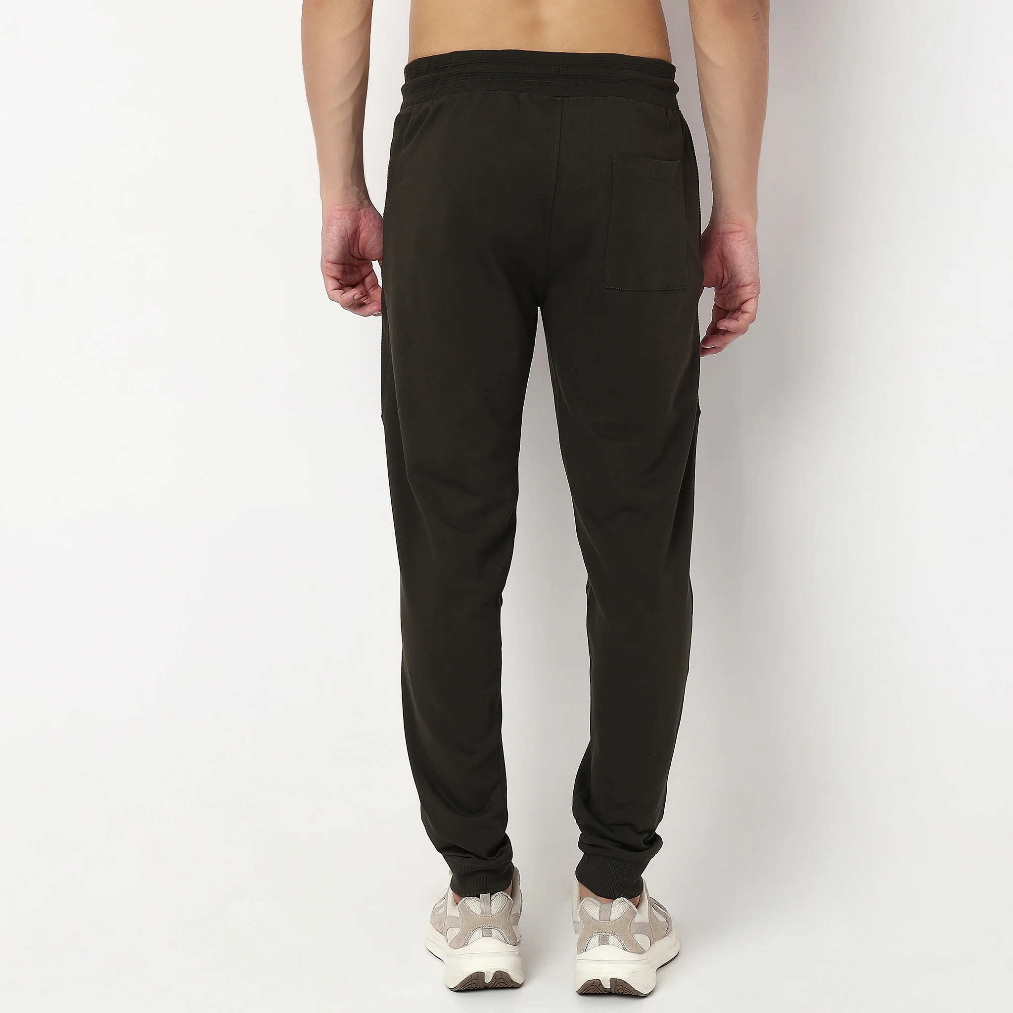 Moto Joggersᵉˣ Stretchable With Ribbed Panel - Image 33