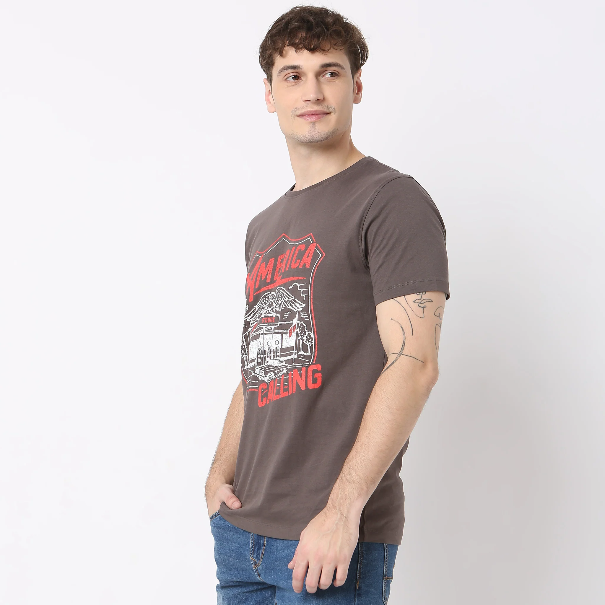 Graphic Tees - Cotton Jersey Regular Fit T-Shirt - Image 5