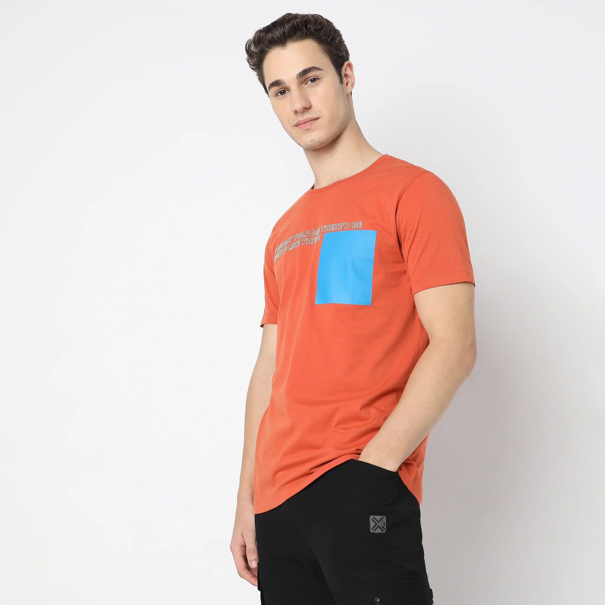 Graphic Crew Neck Cotton T-Shirt - Image 4
