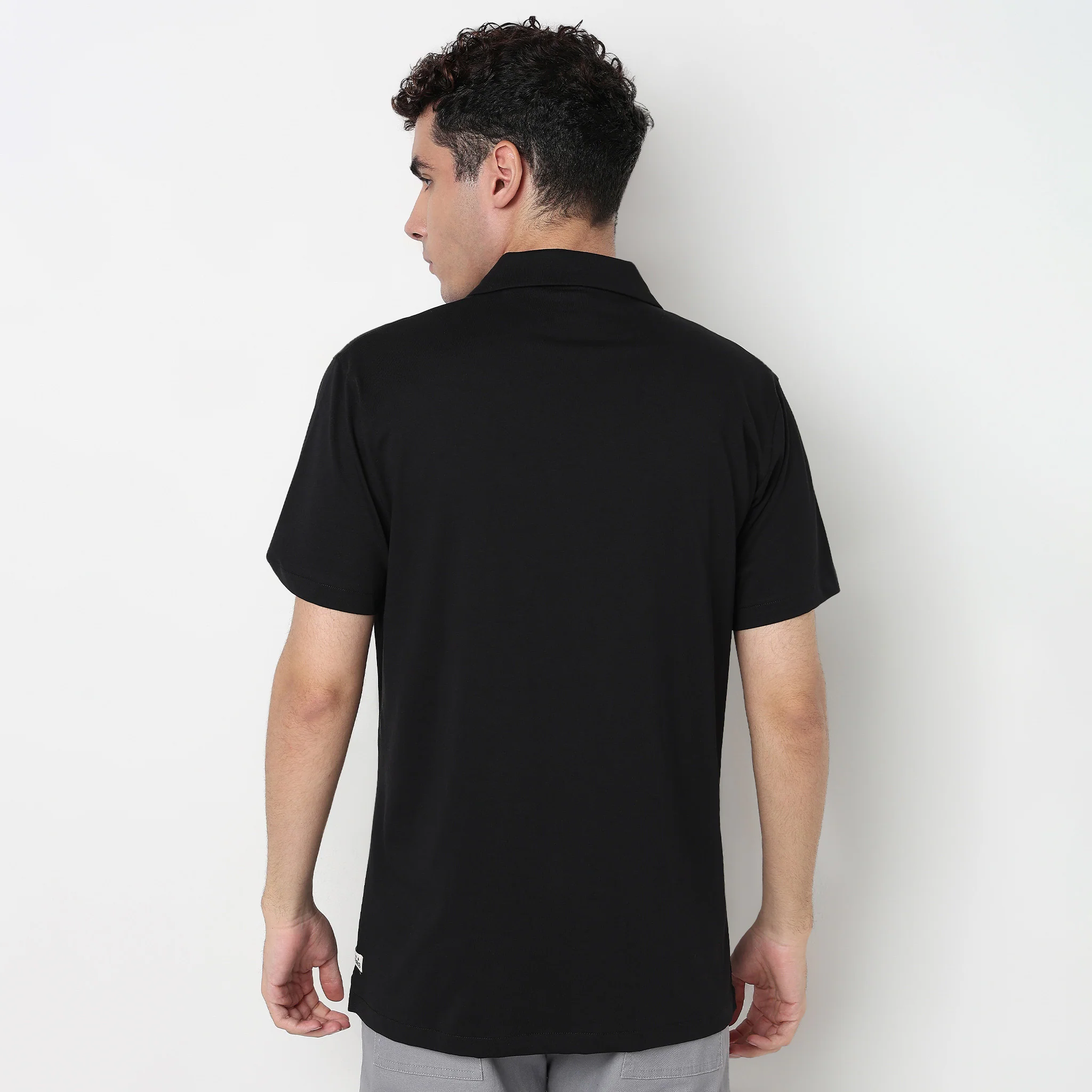 Baeᵉˣ Shirt Cotton Rich Knitted Half Sleeve Camp Collar - Image 18