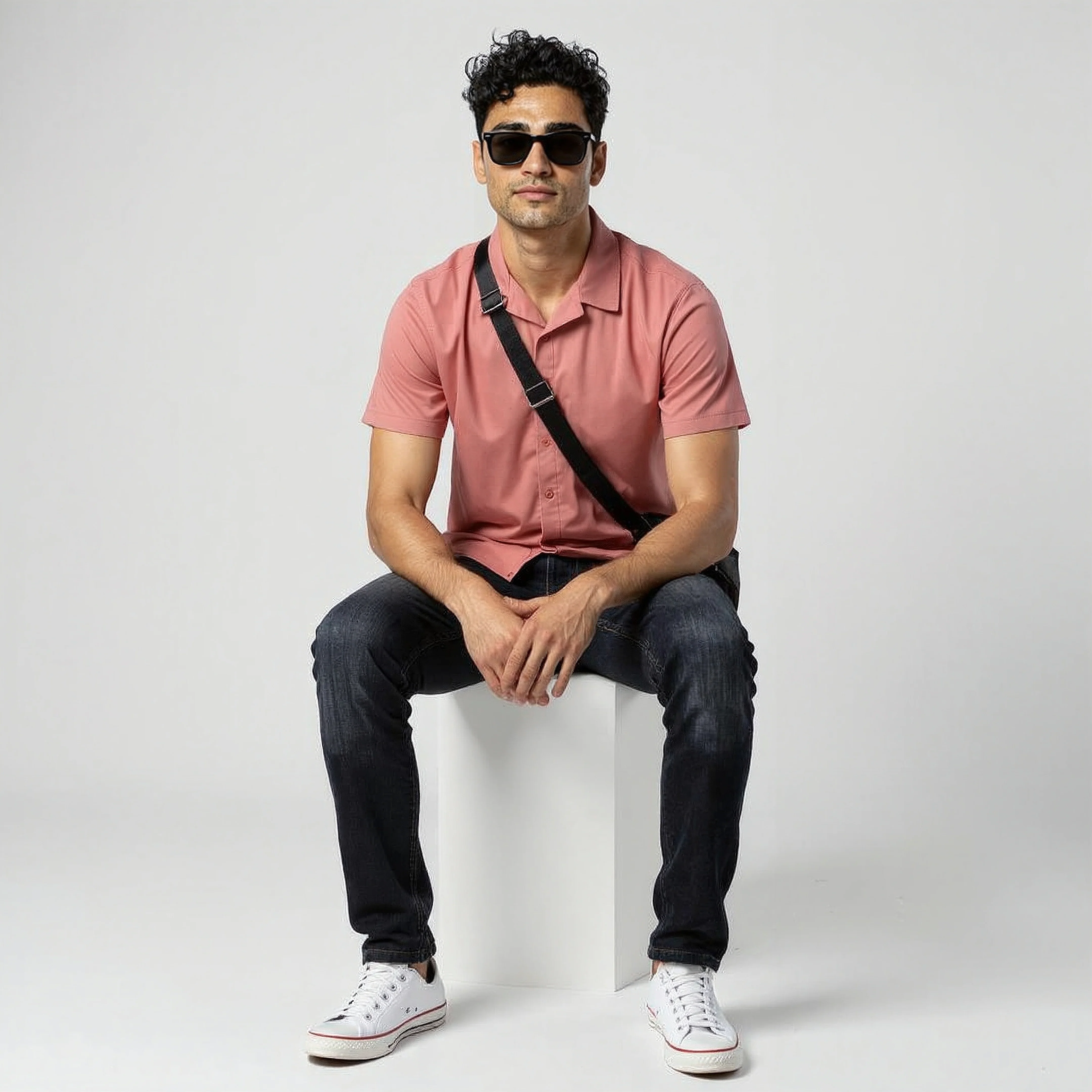 Baeᵉˣ Shirt Cotton Rich Knitted Half Sleeve Camp Collar - Image 26