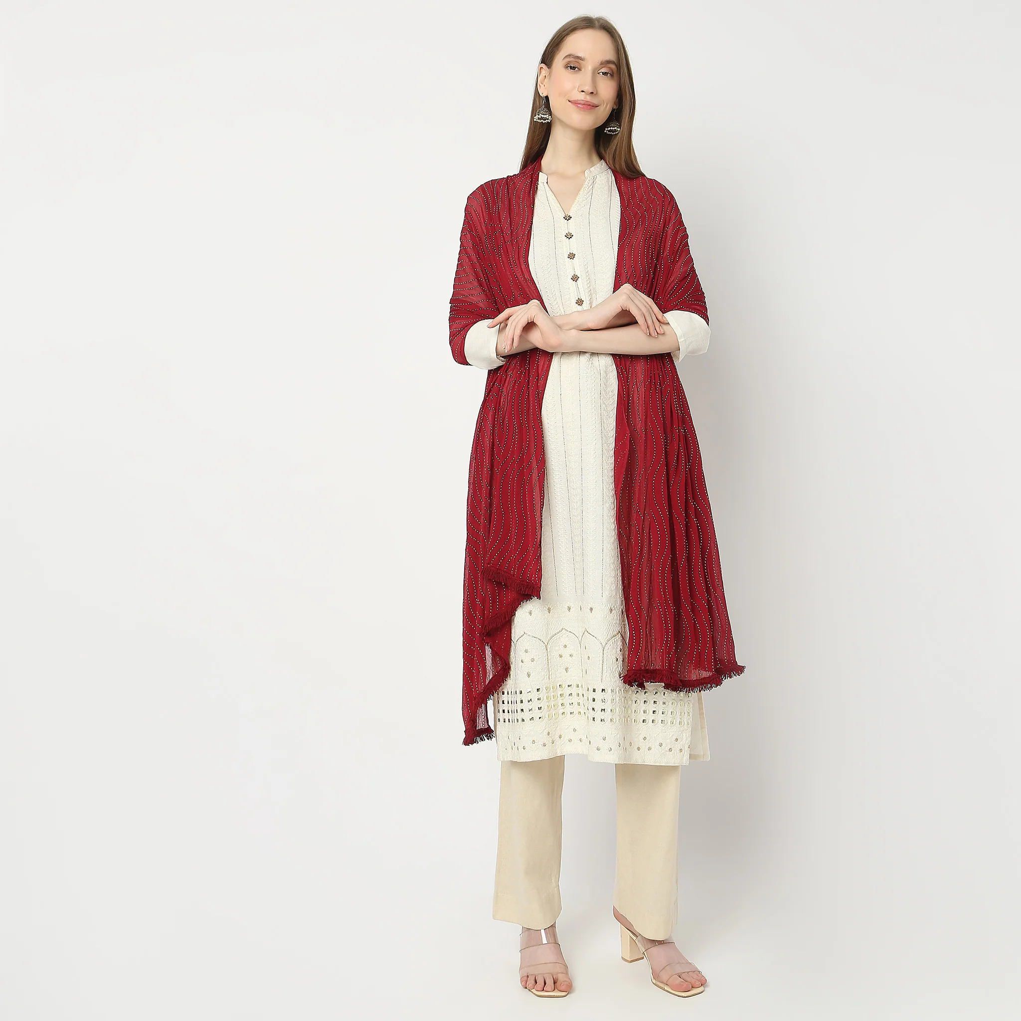Nylon Embellished Dupatta - Image 4