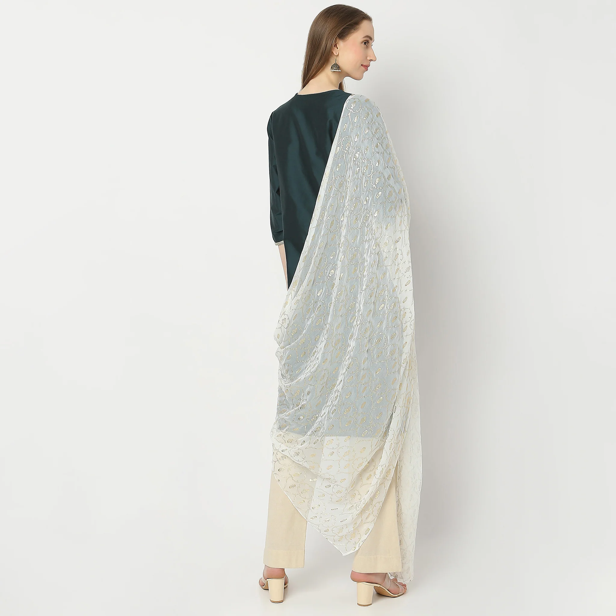 Nylon Embellished Dupatta - Image 8