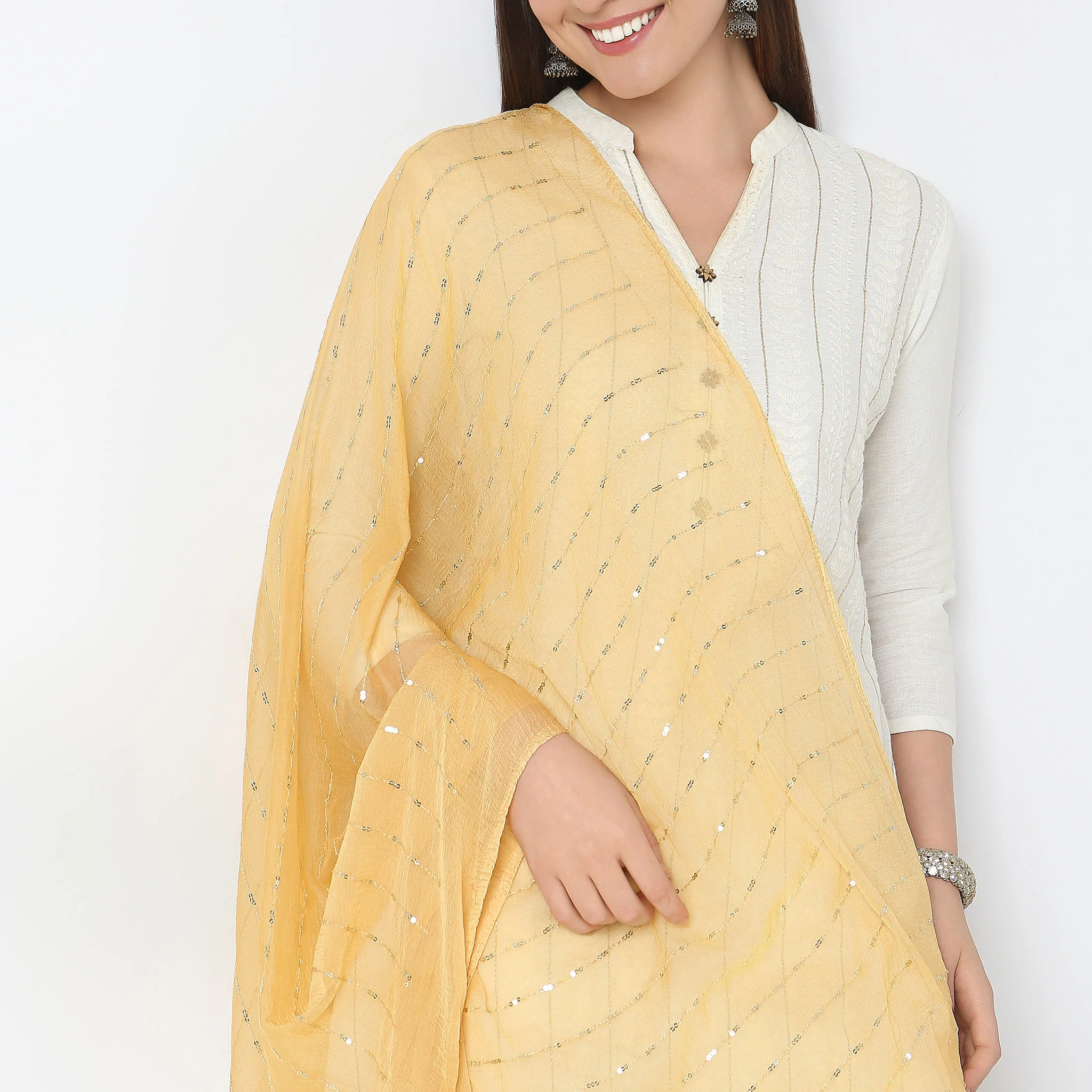 Nylon Embellished Dupatta - Image 3