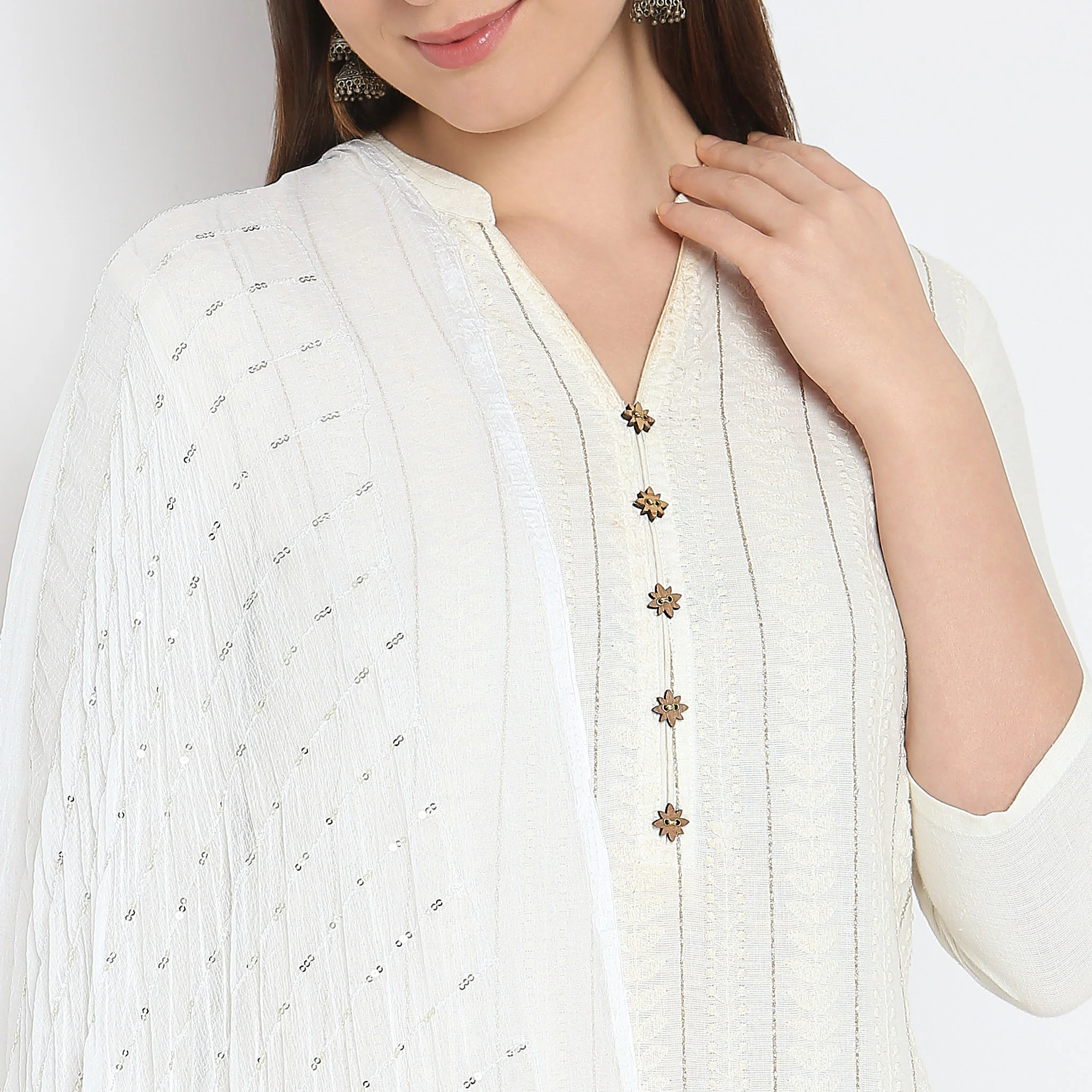 Nylon Embellished Dupatta - Image 6