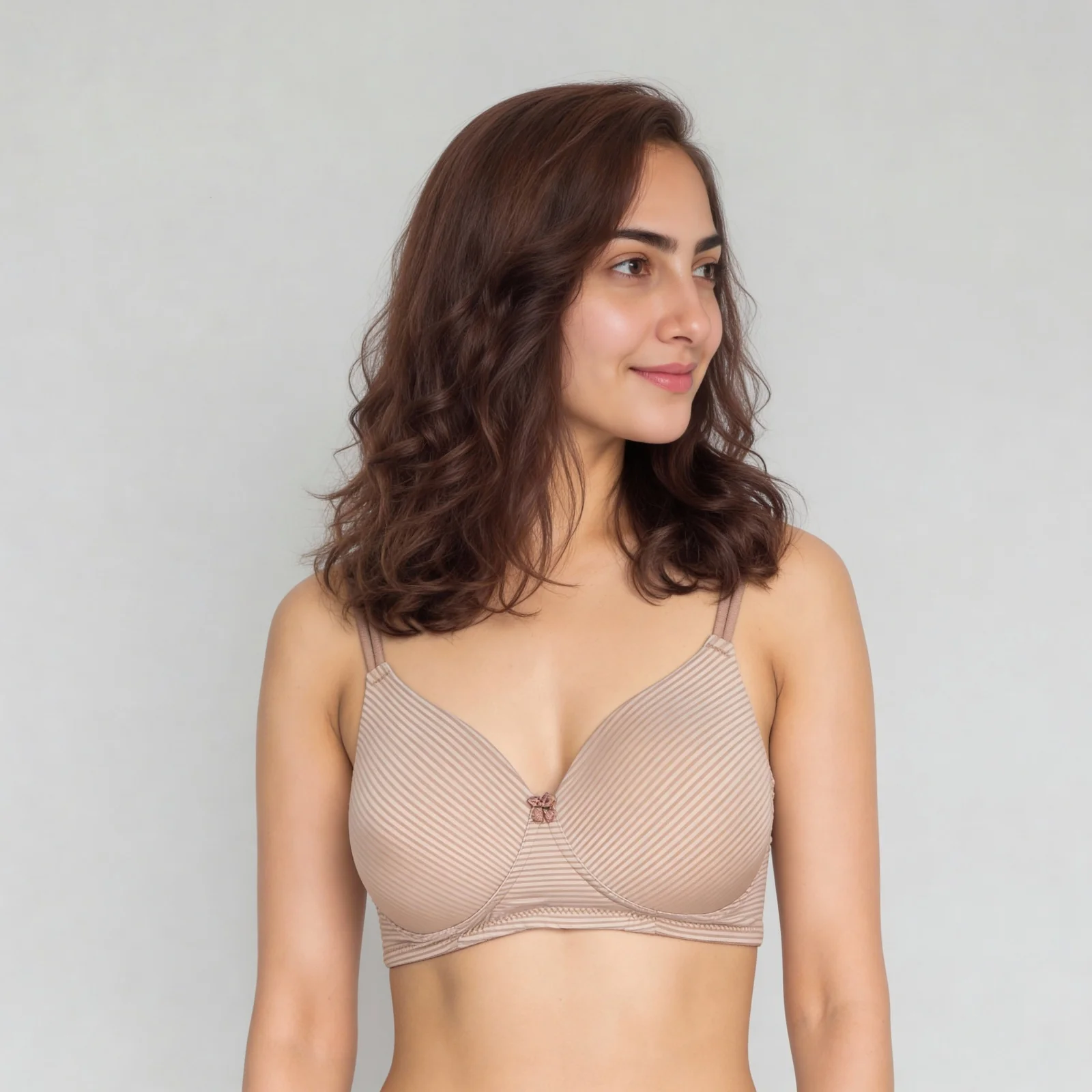Full Coverage T-Shirt Bra With Lace - Image 3