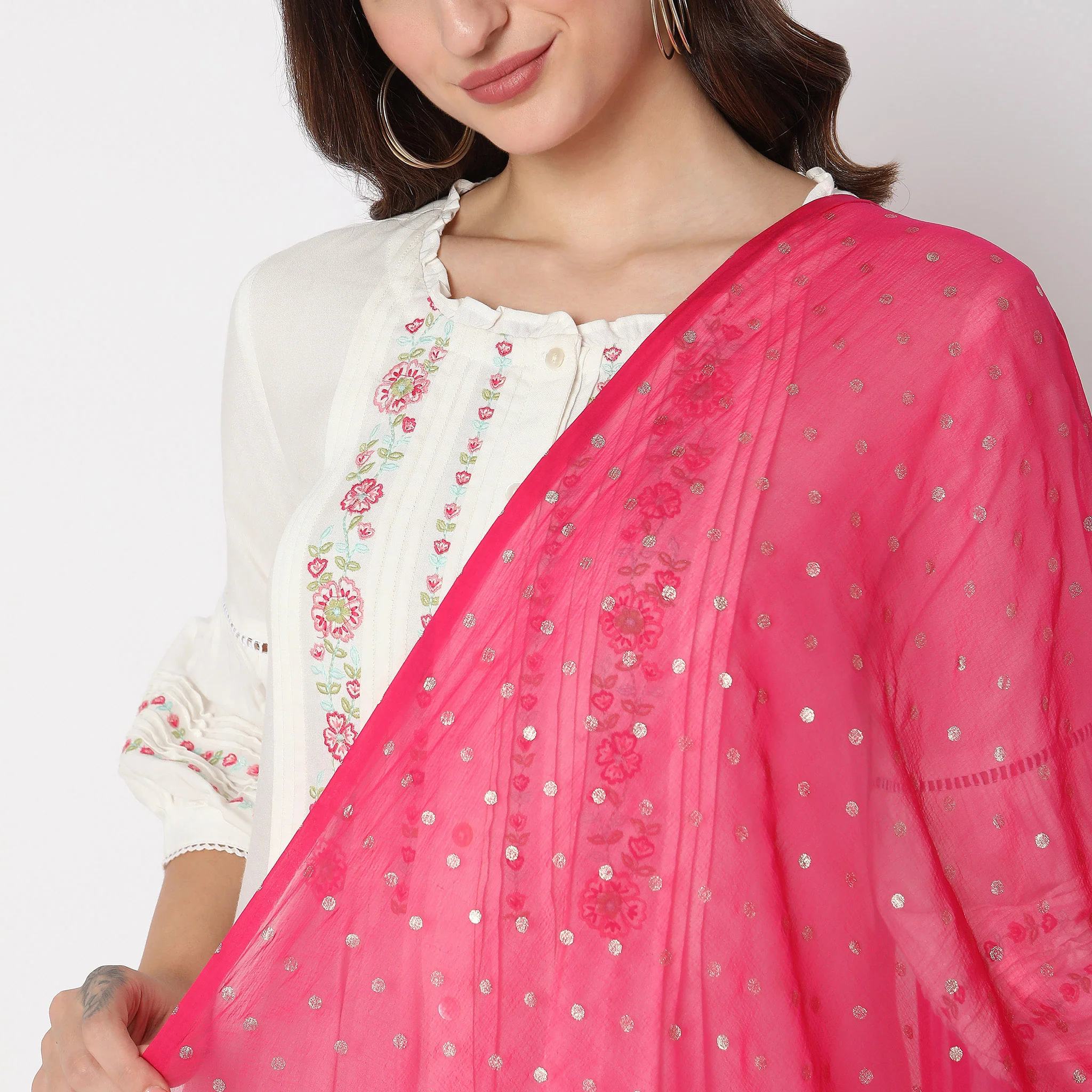 Nylon Printed Dupatta - Image 3