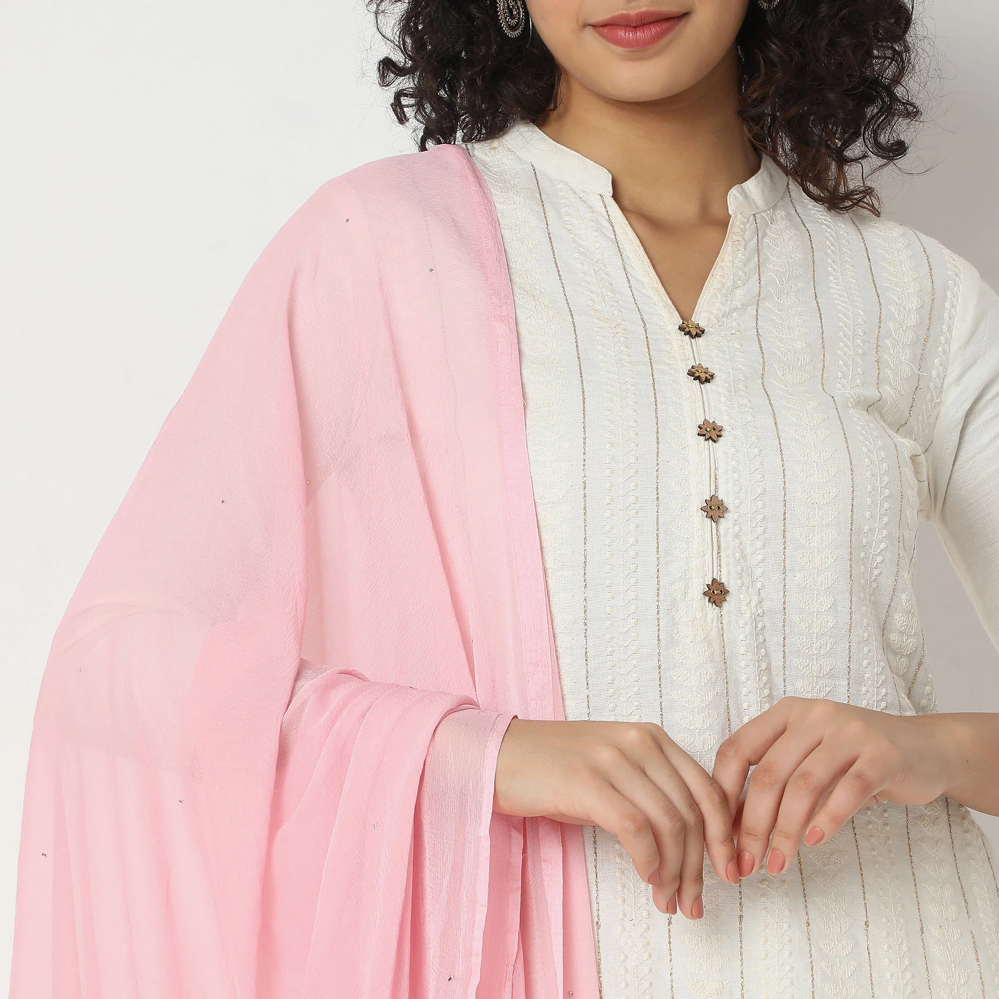 Nylon Solid Dupatta - Image 3