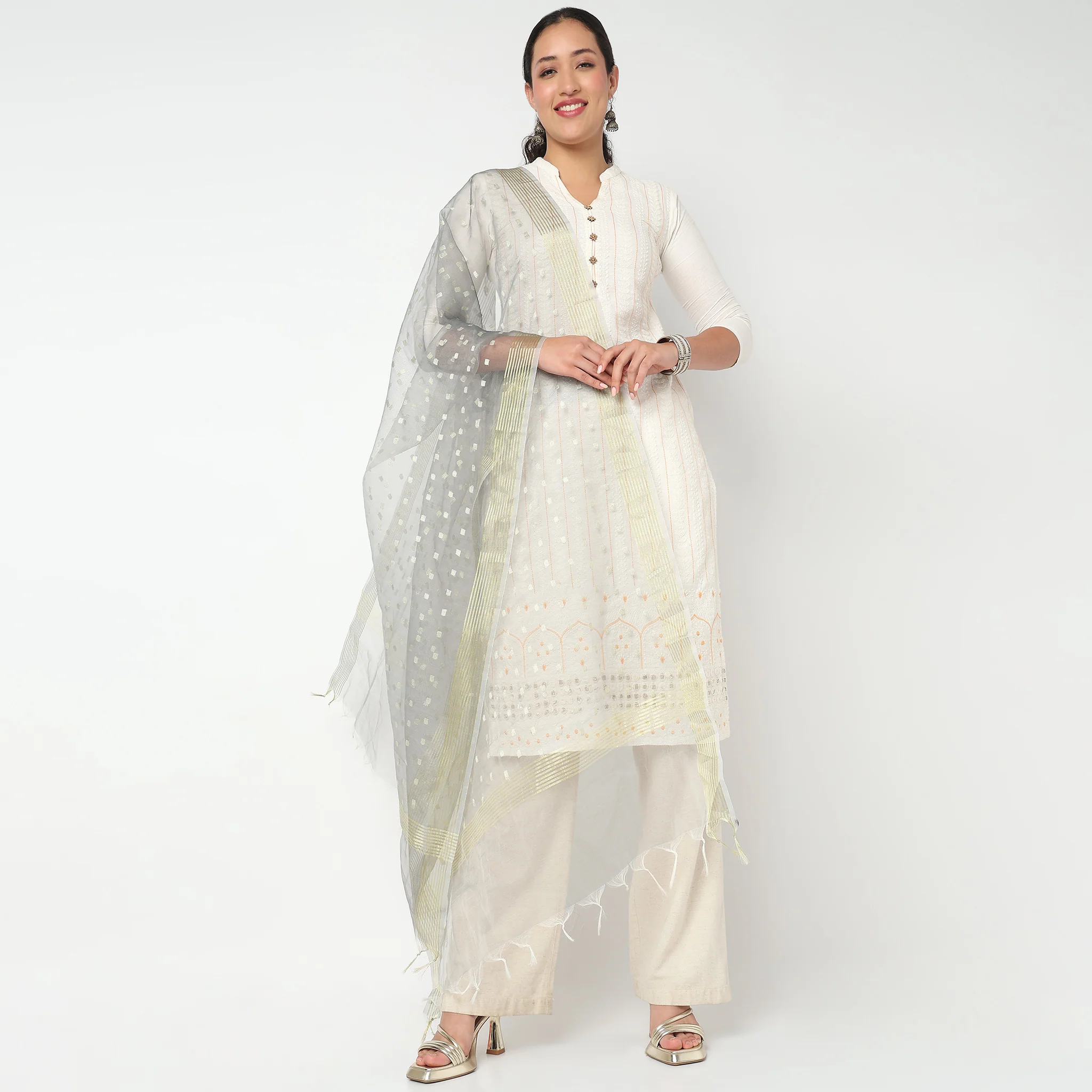 Organza Butti Dupatta