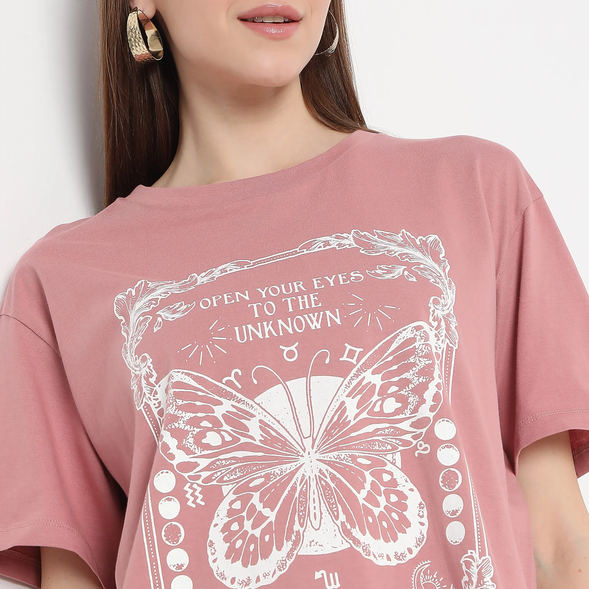 Oversize Butterfly Print Graphic T-Shirt - Image 5