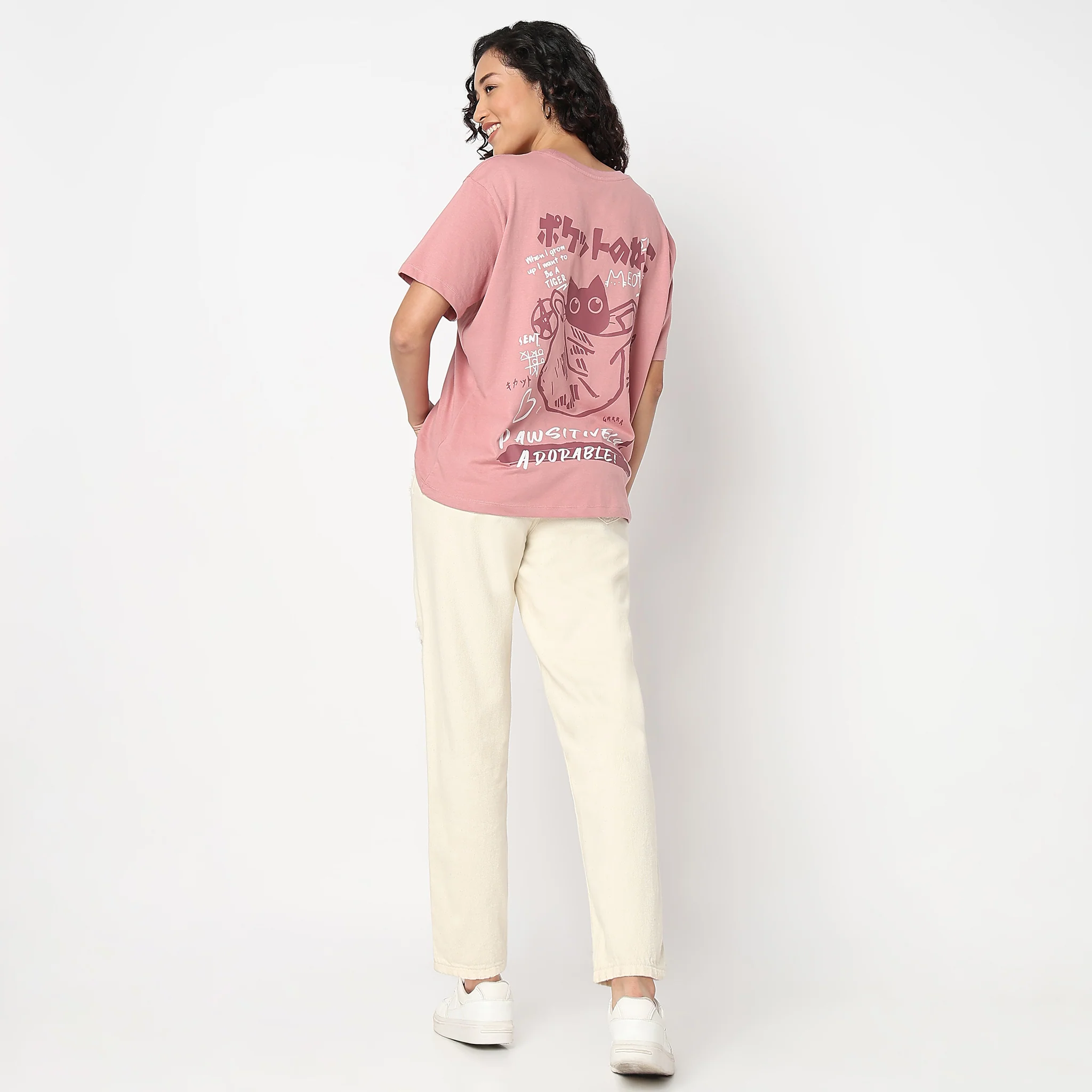 Betty Oversized Front Graphic T-Shirt - Image 6