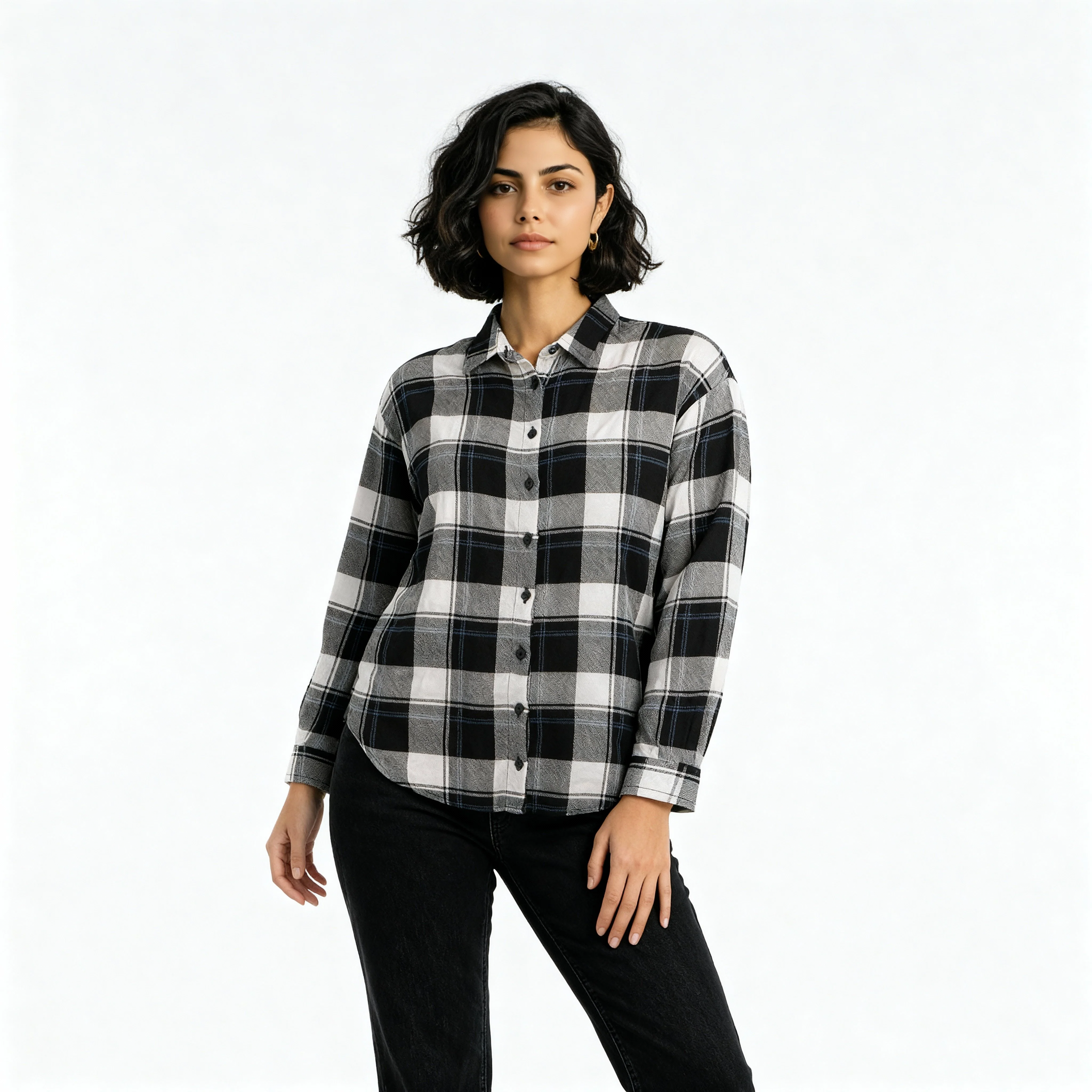 Oversize Checkered Betty Shirt - Image 2