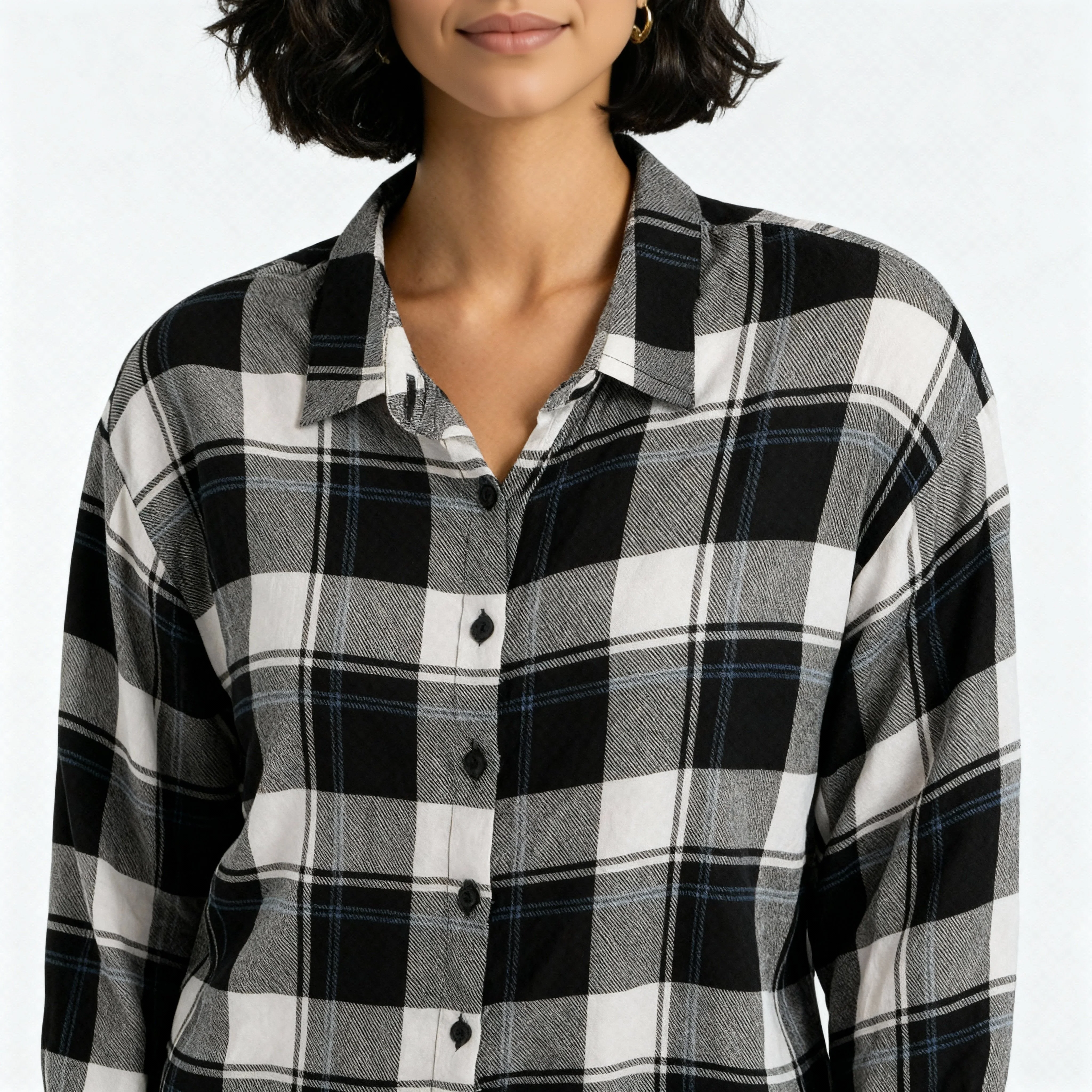 Oversize Checkered Betty Shirt - Image 4