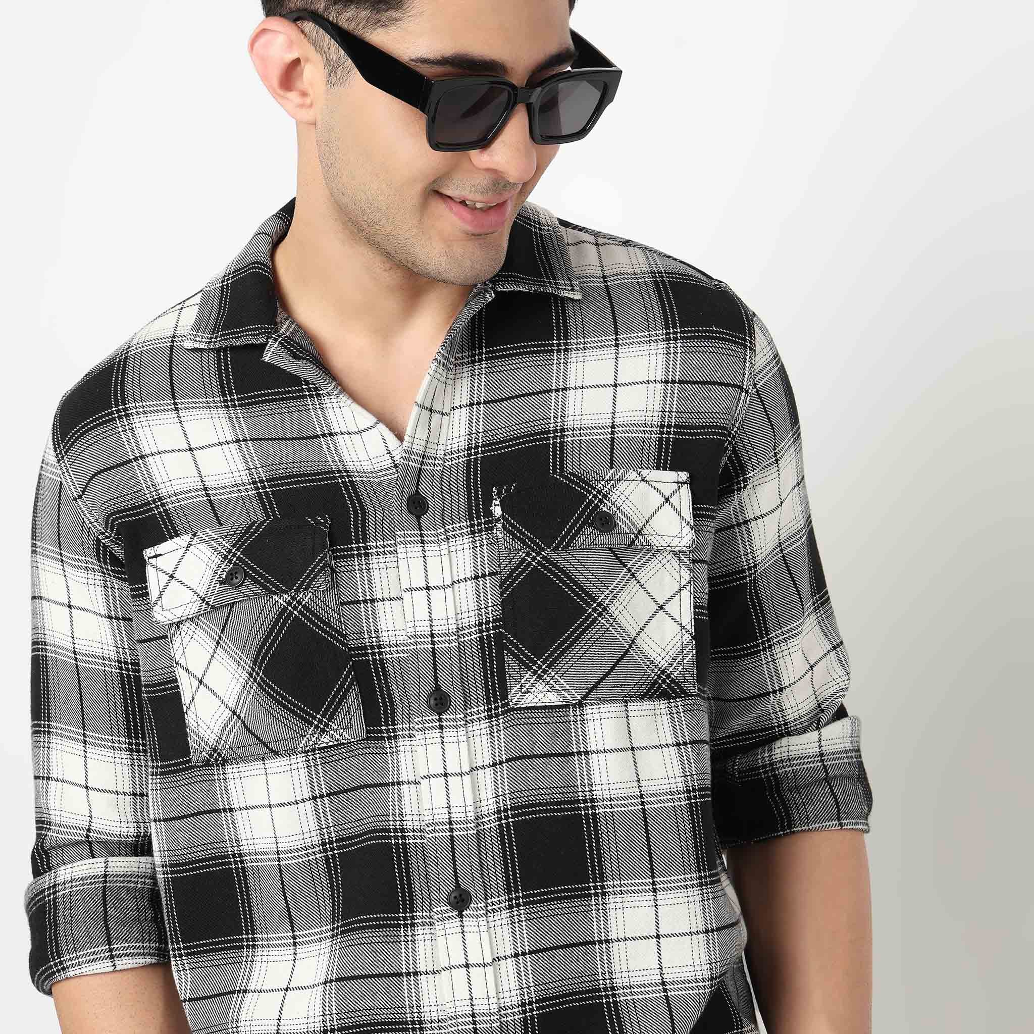 Oversize Checkered Explorer Shacket - Image 4