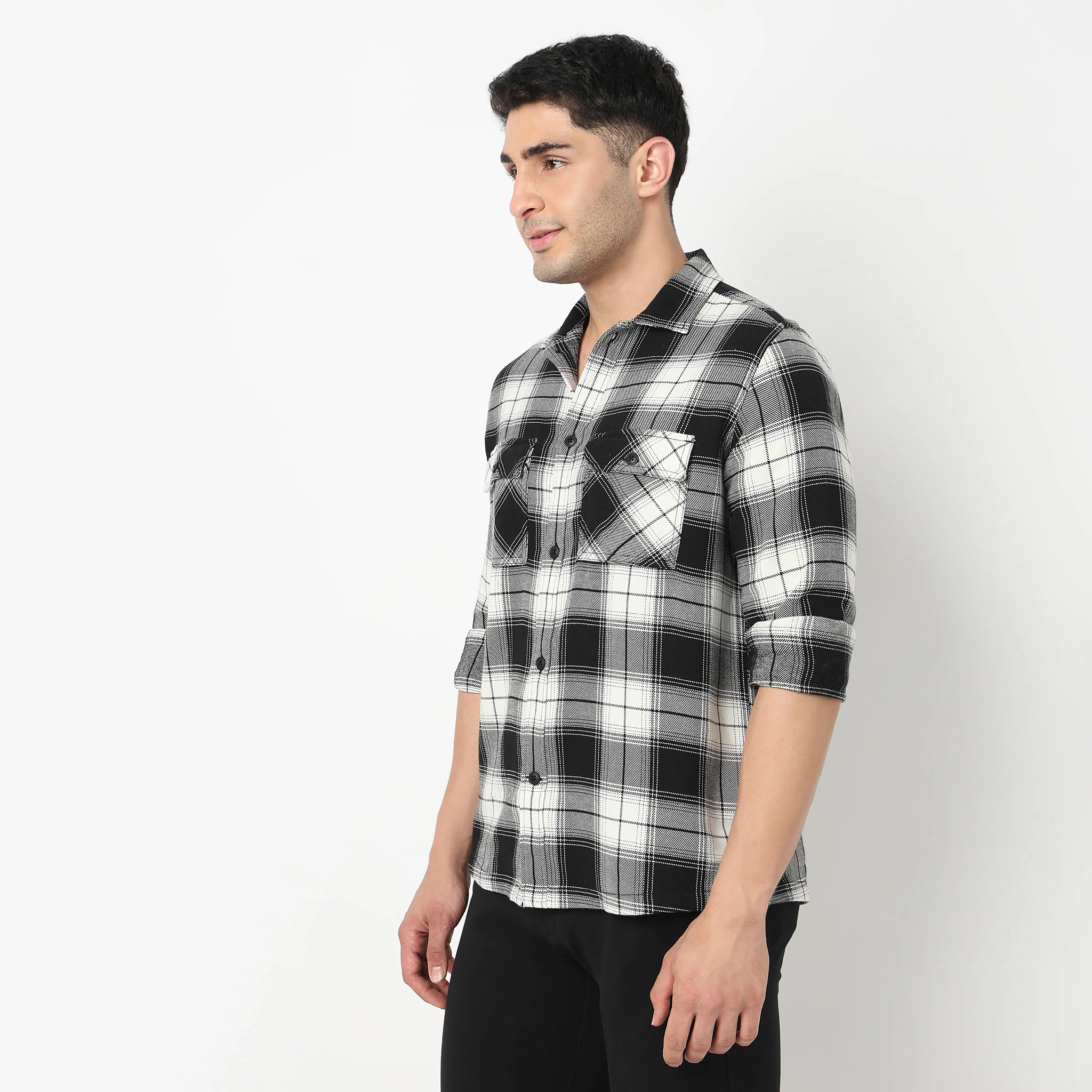 Oversize Checkered Explorer Shacket - Image 5