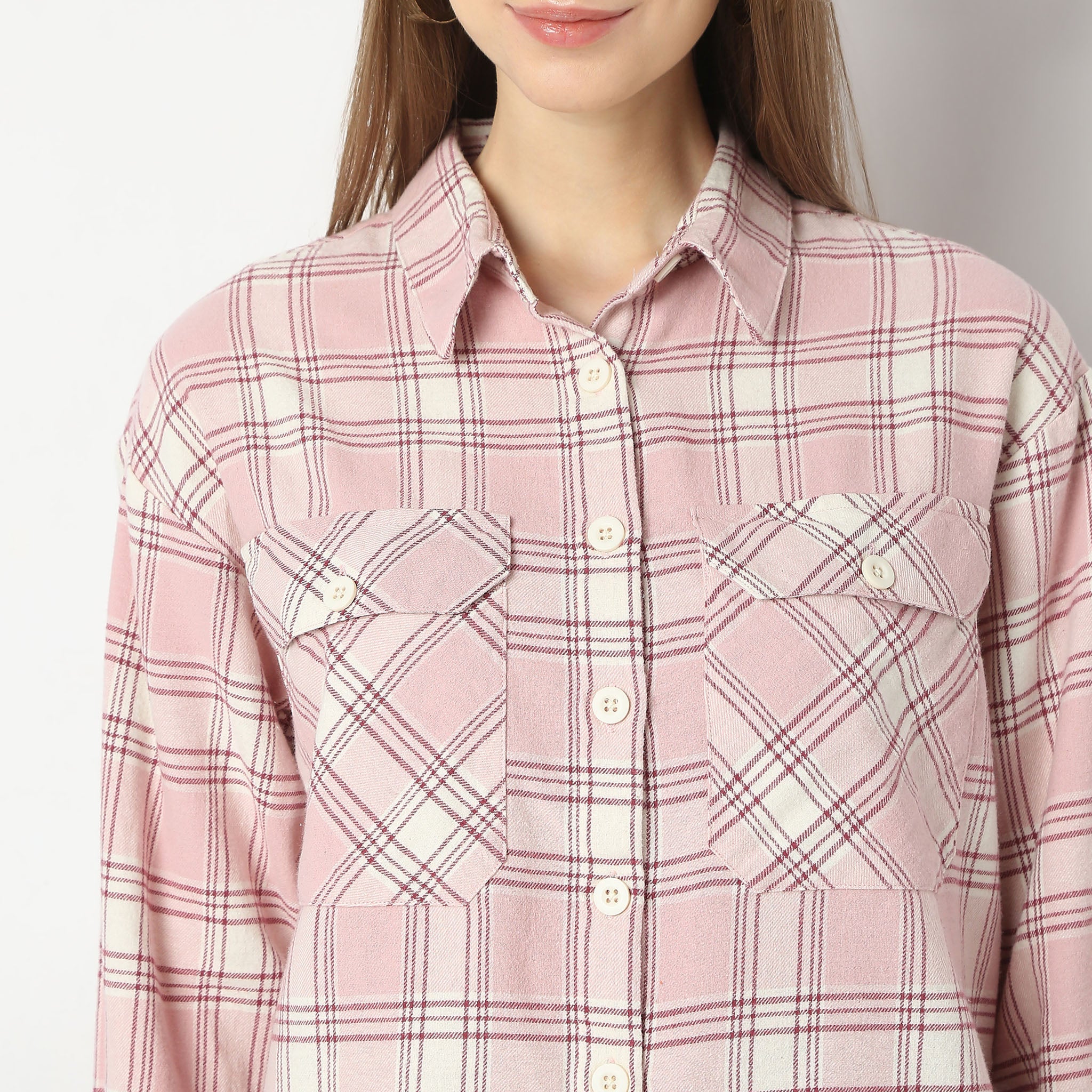 Oversize Checkered Shirt - Image 4