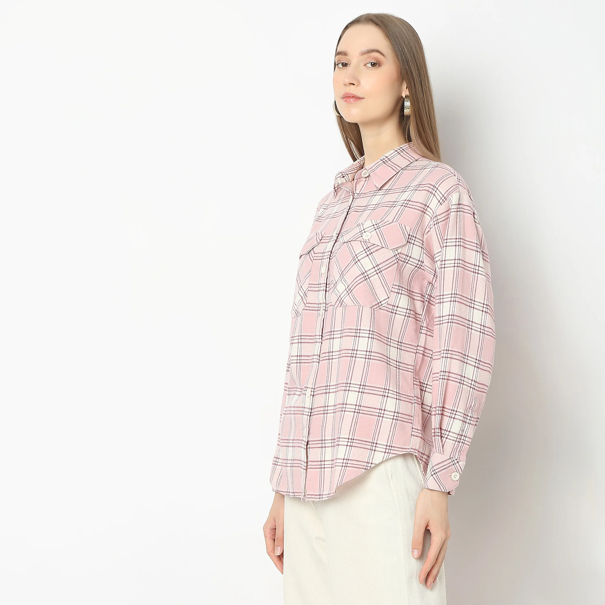 Oversize Checkered Shirt - Image 5