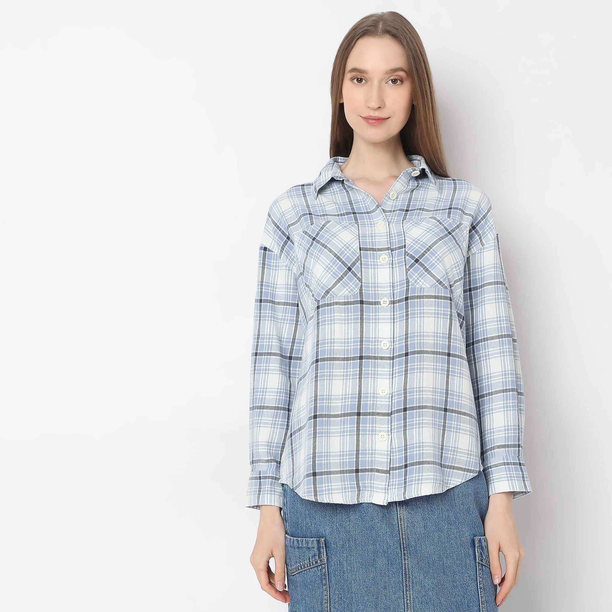Oversize Checkered Shirt - Image 2