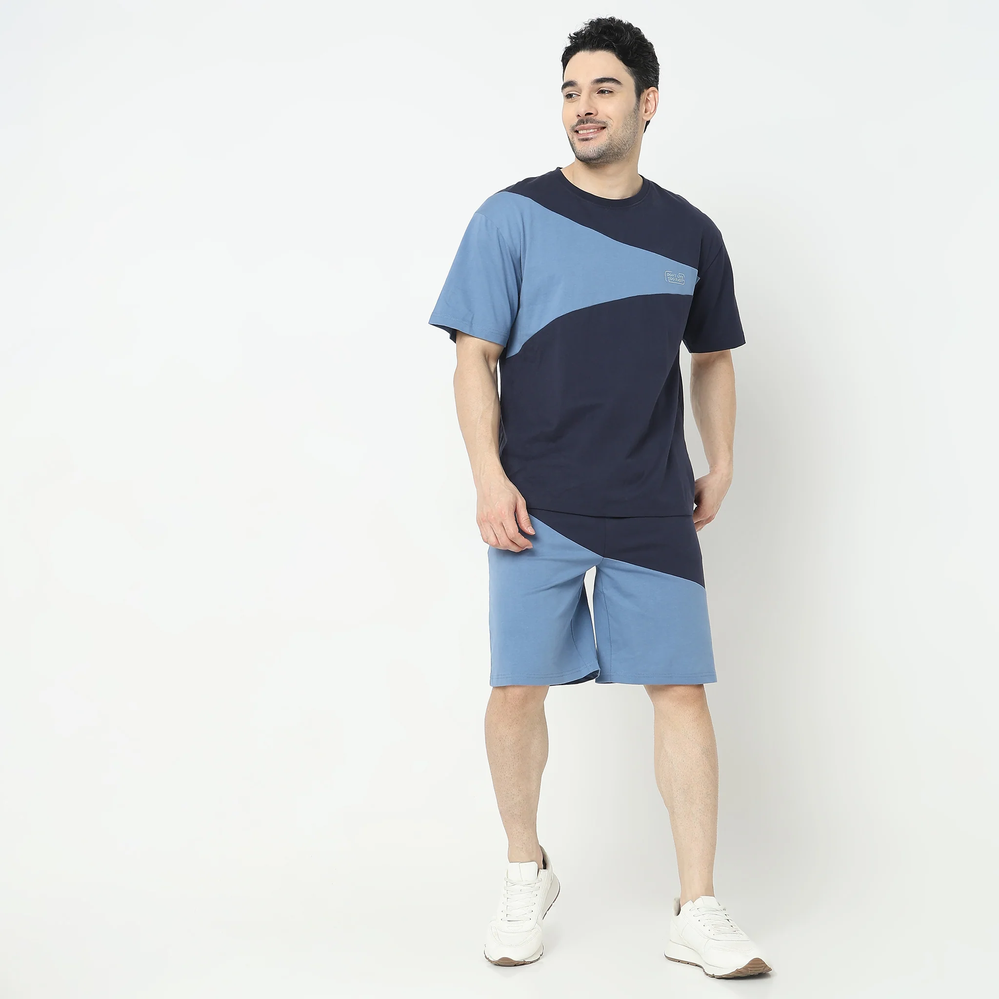 Oversize Uni-Sets Color Block T-Shirt - Image 2