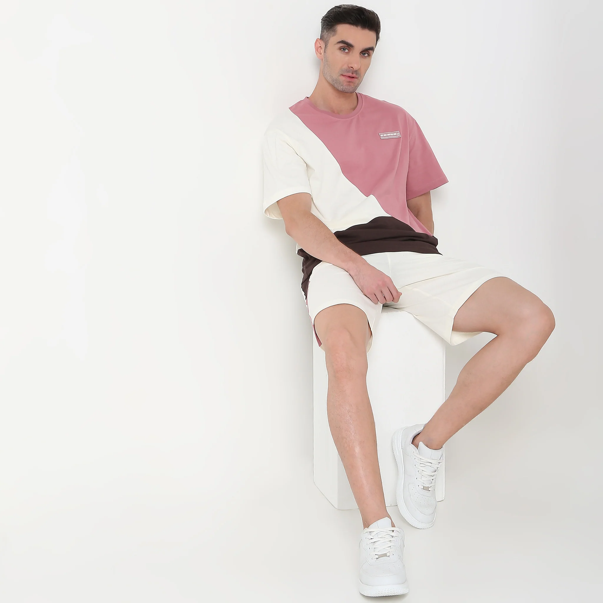 Oversize Uni-Sets Color Block T-Shirt