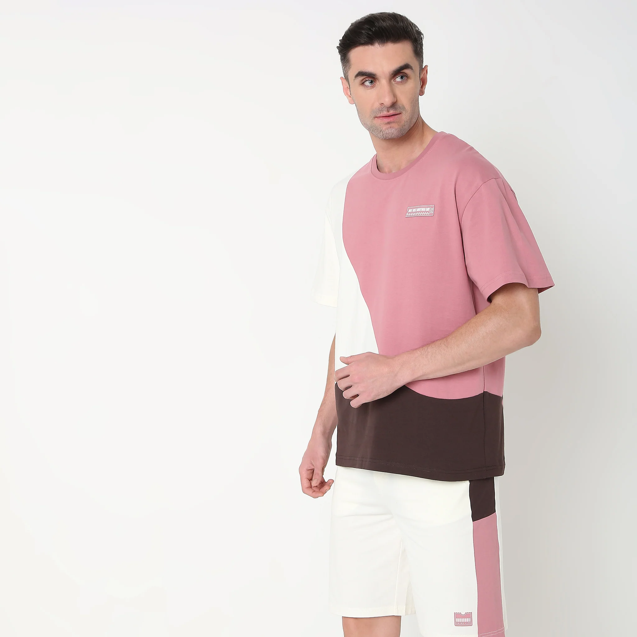 Oversize Uni-Sets Color Block T-Shirt - Image 4