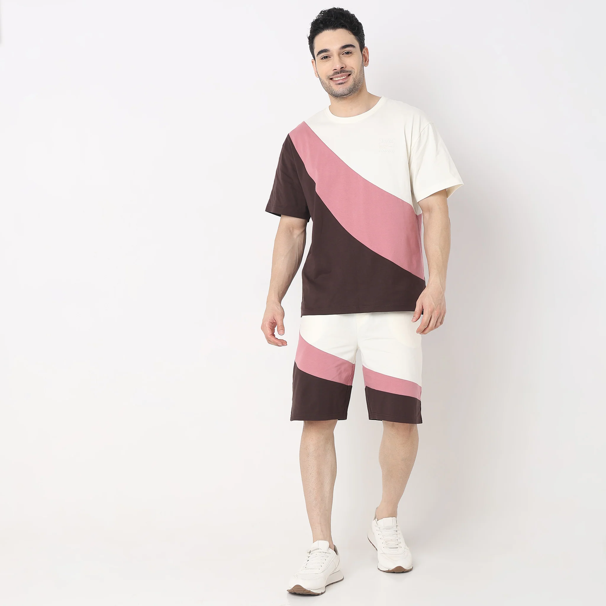 Oversize Color Block T-Shirt - Image 2