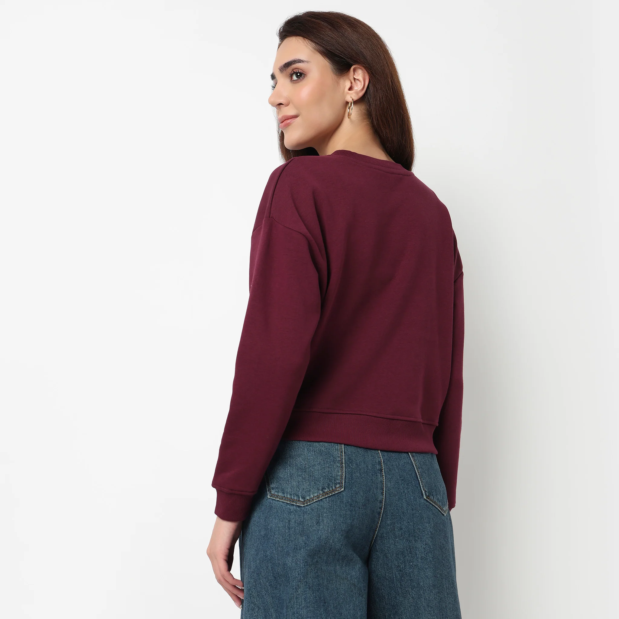 Oversize Cotton Cropped Sweatshirt - Image 18